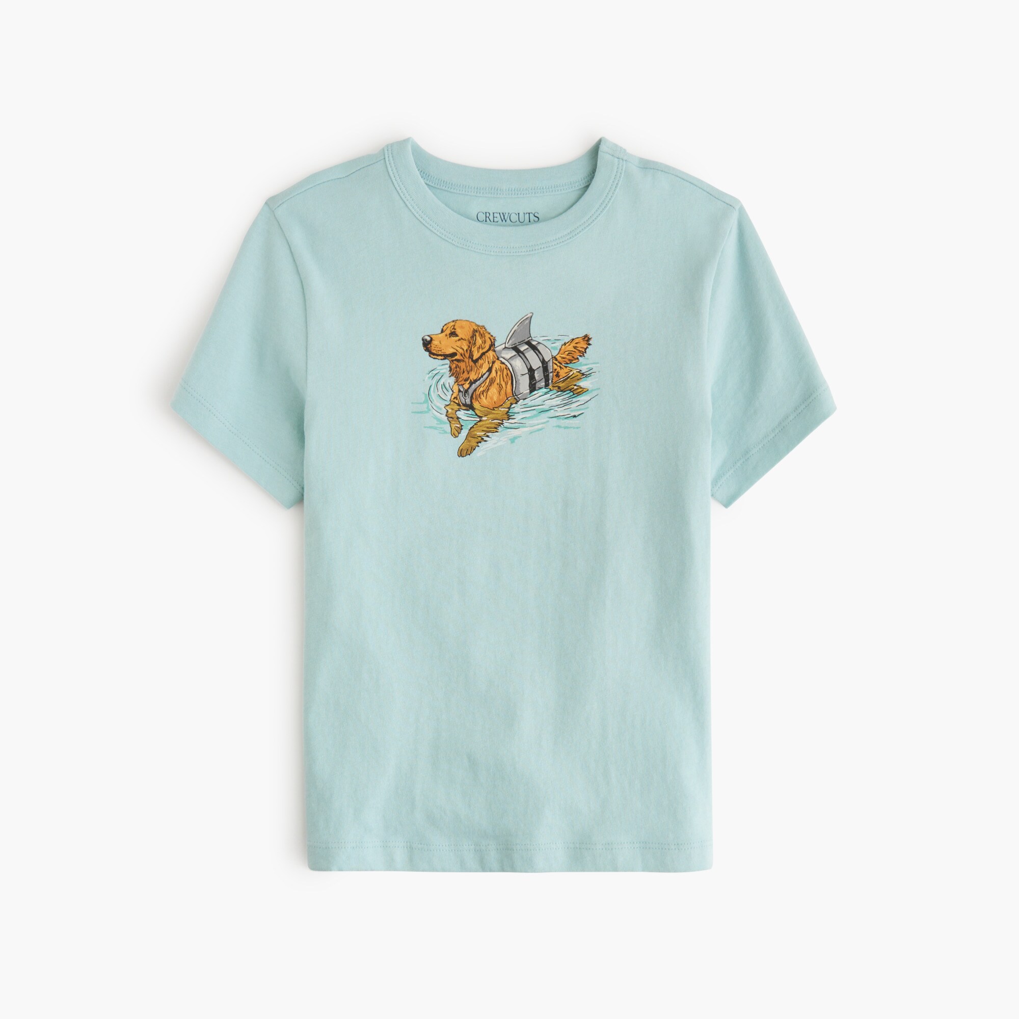 Boys' dog in floaties graphic tee