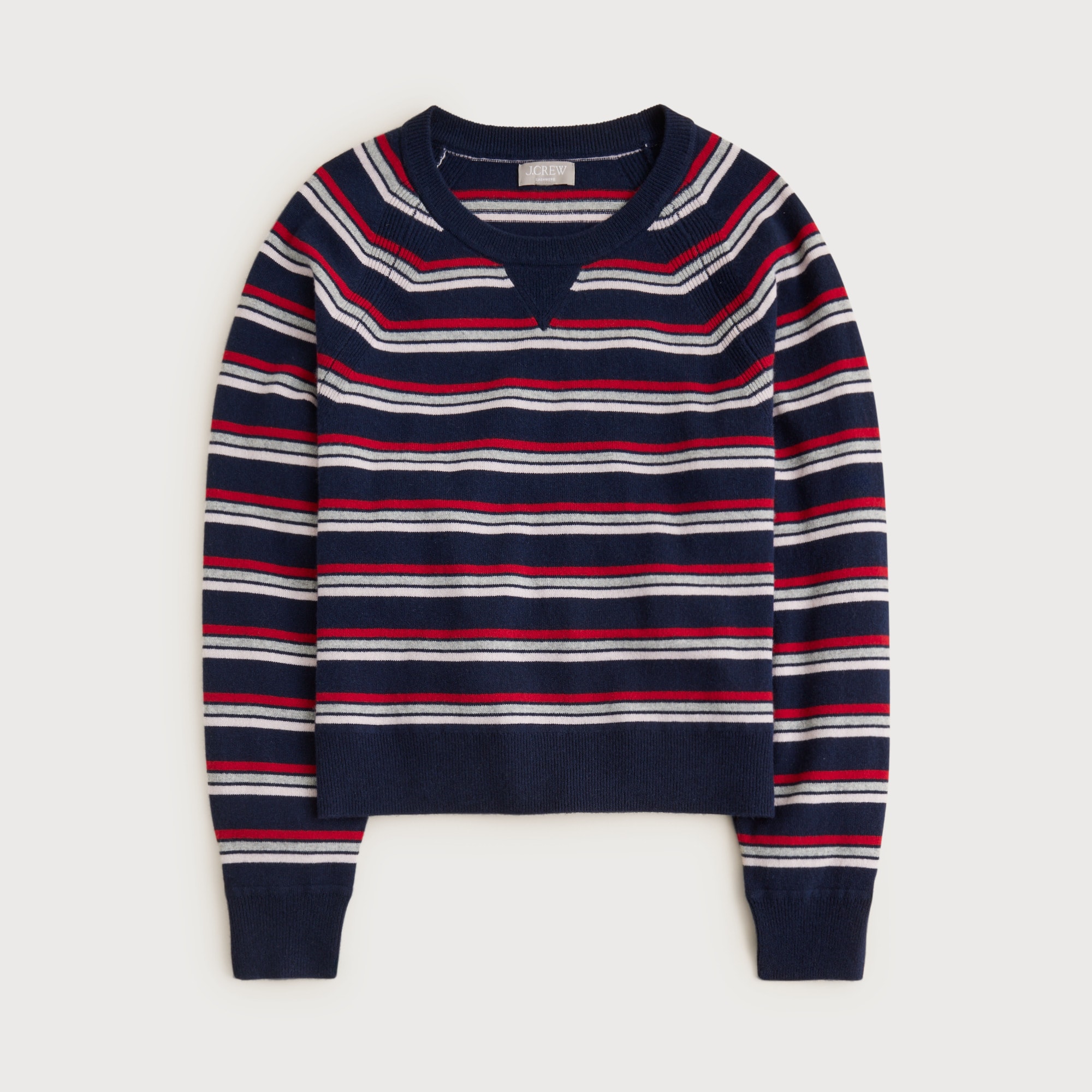  Cashmere crewneck sweatshirt in stripe
