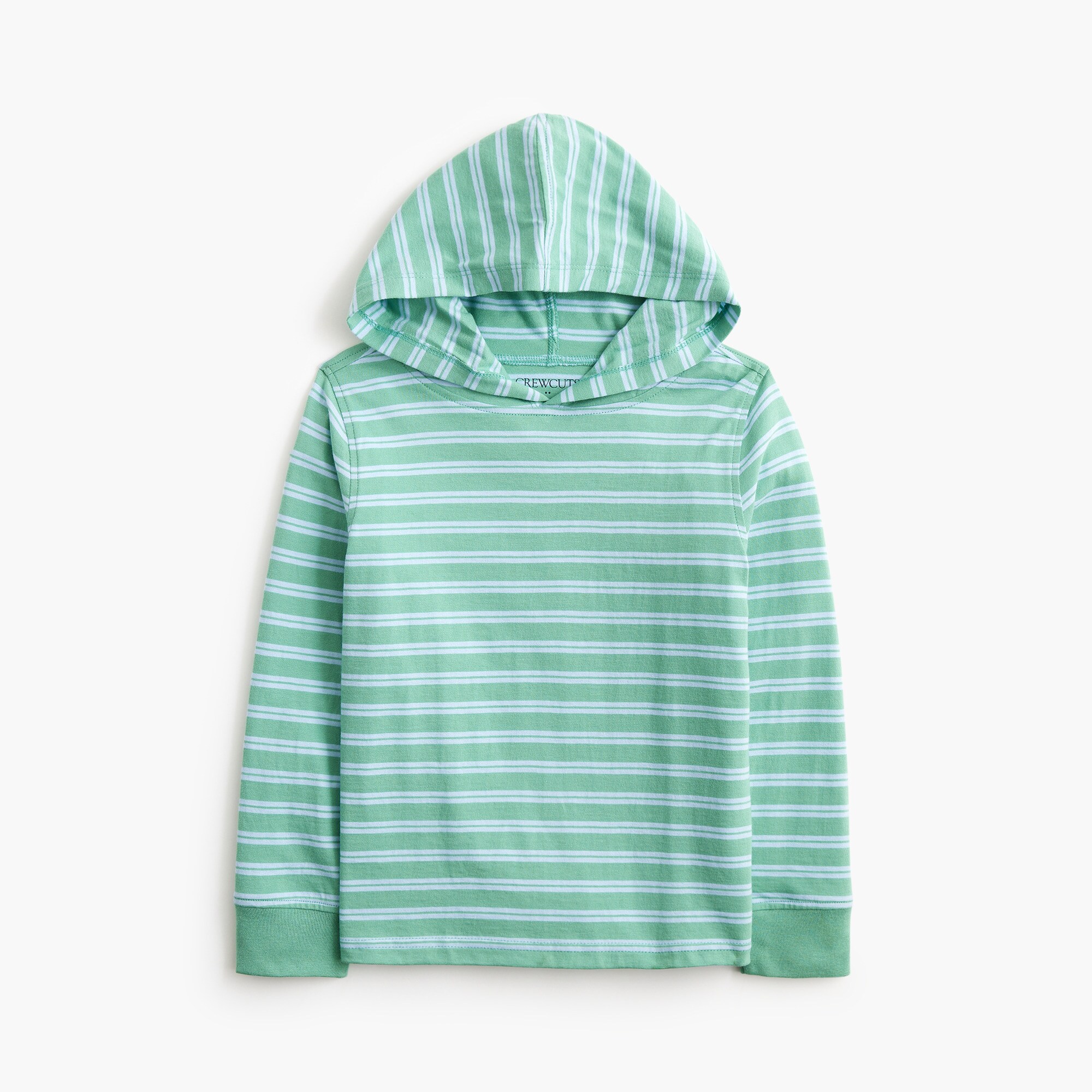 boys' striped jersey hooded tee for boys