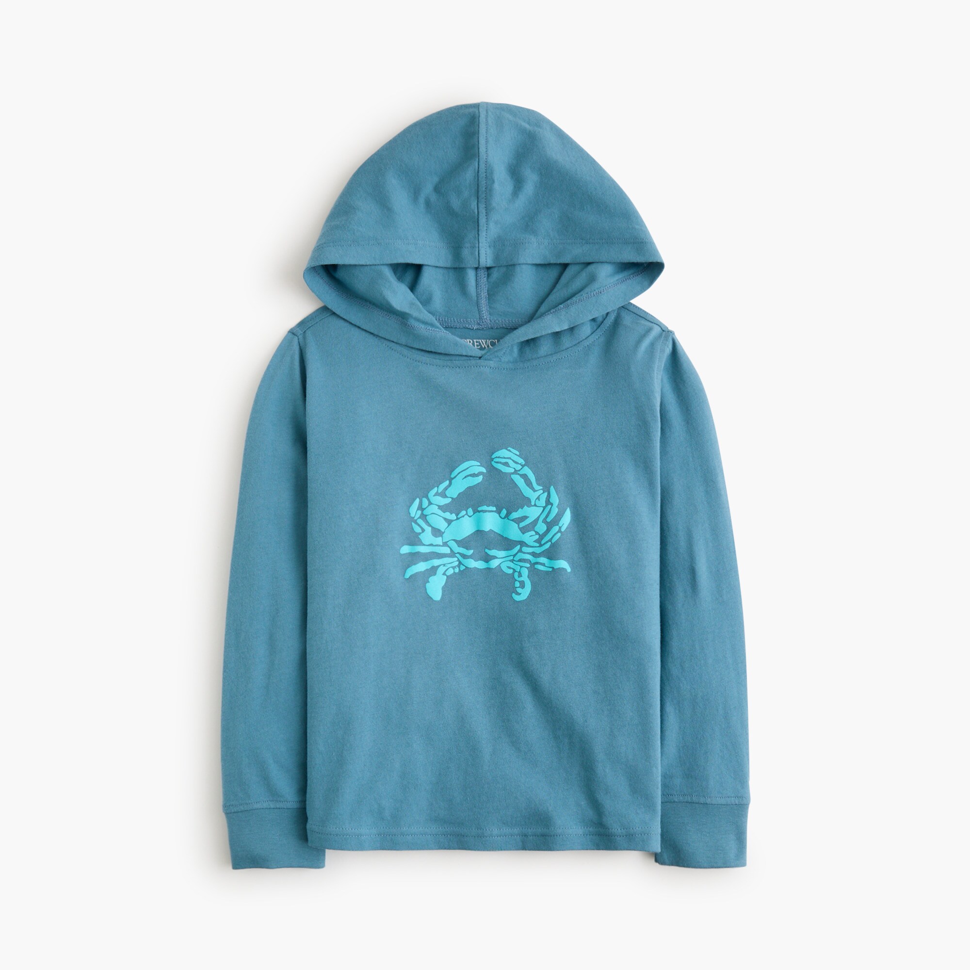 Boys' crab graphic jersey hooded tee