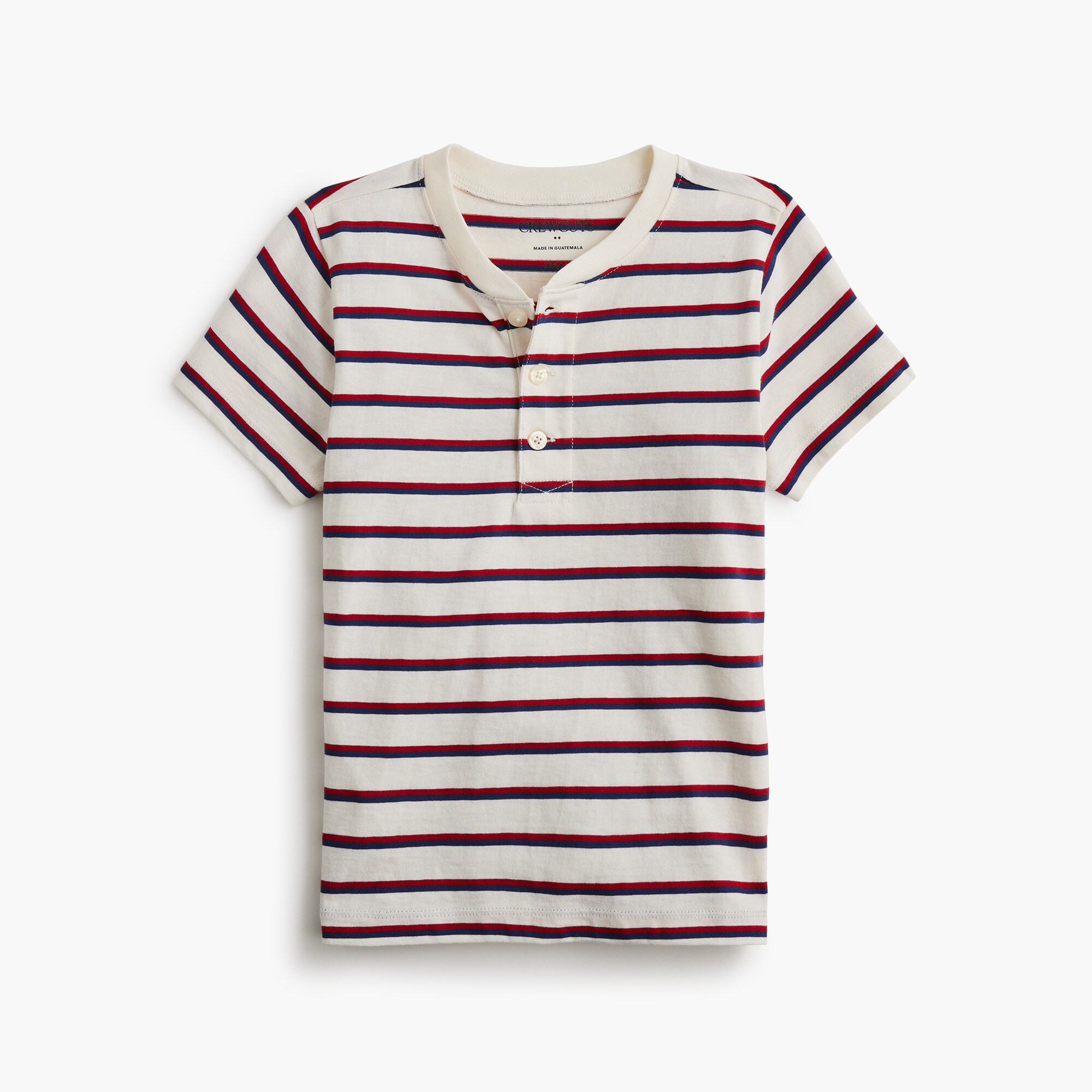  Boys' striped henley tee