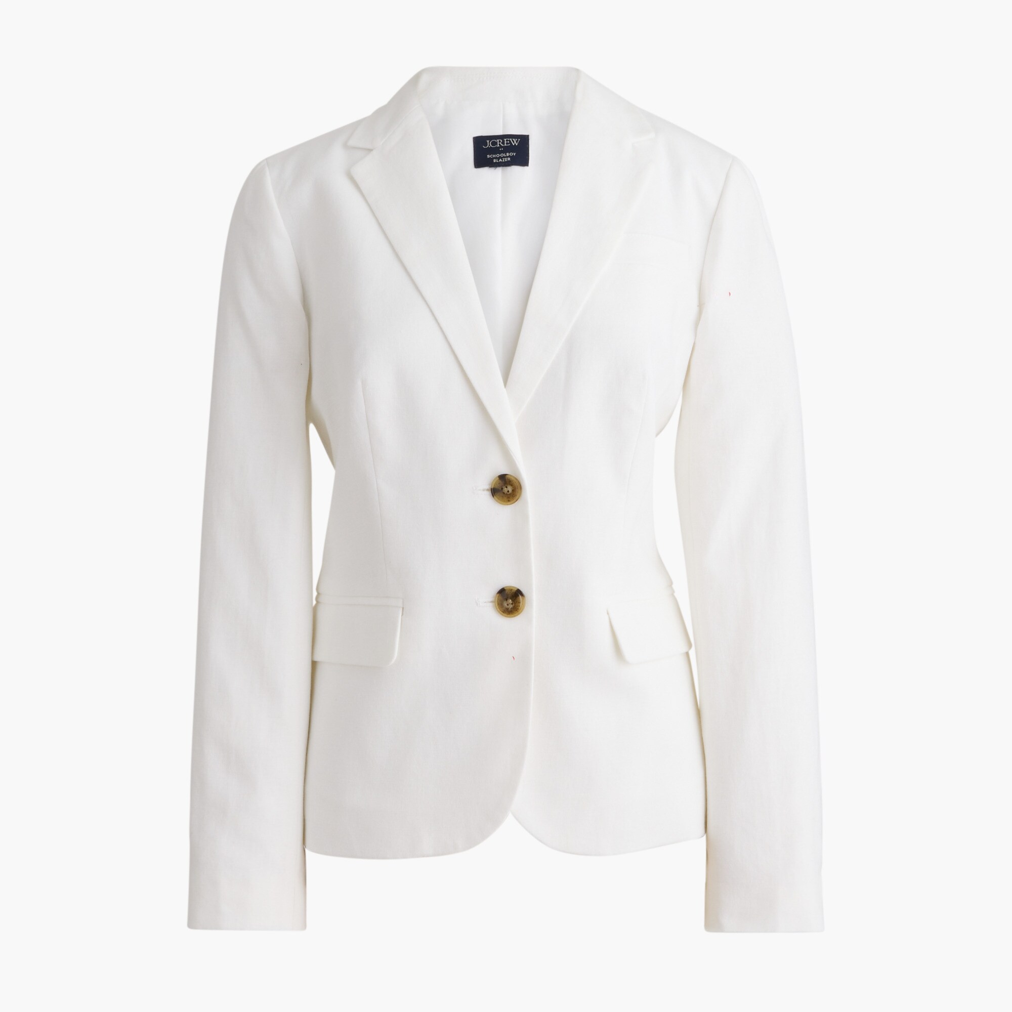  Linen-blend schoolboy blazer