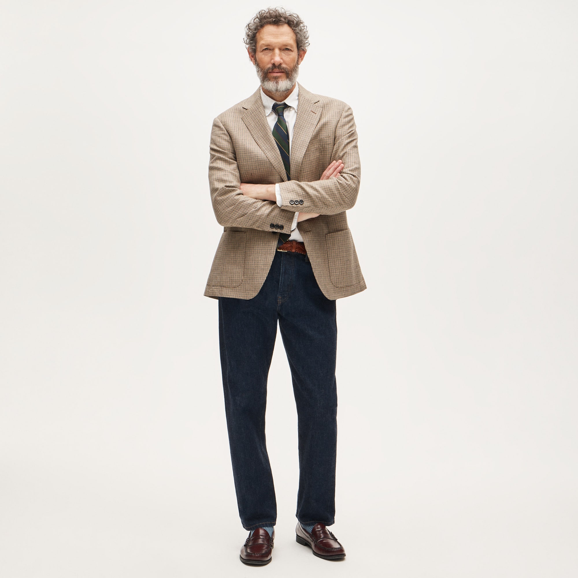 Sportcoat in English linen-wool blend