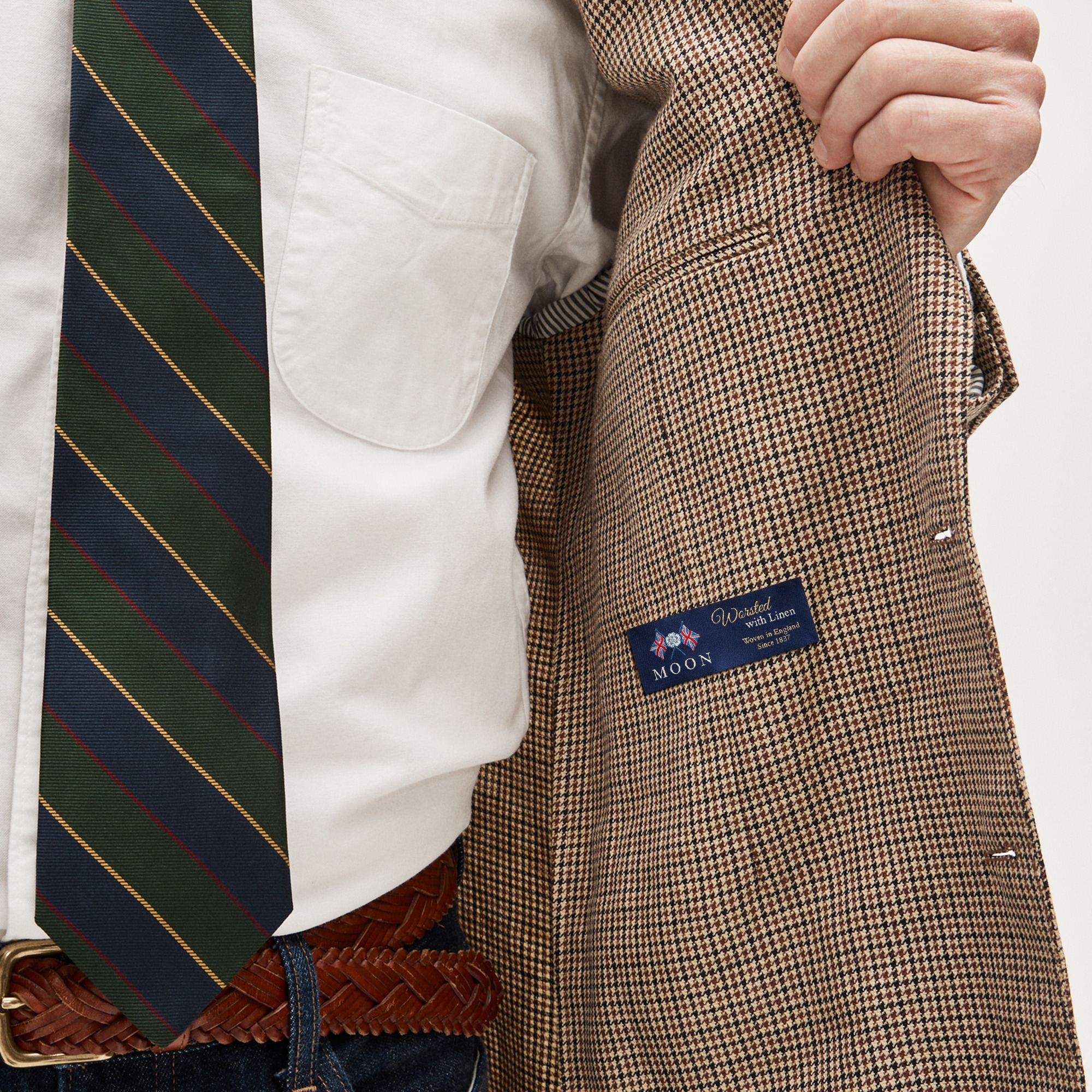 Sportcoat in English linen-wool blend