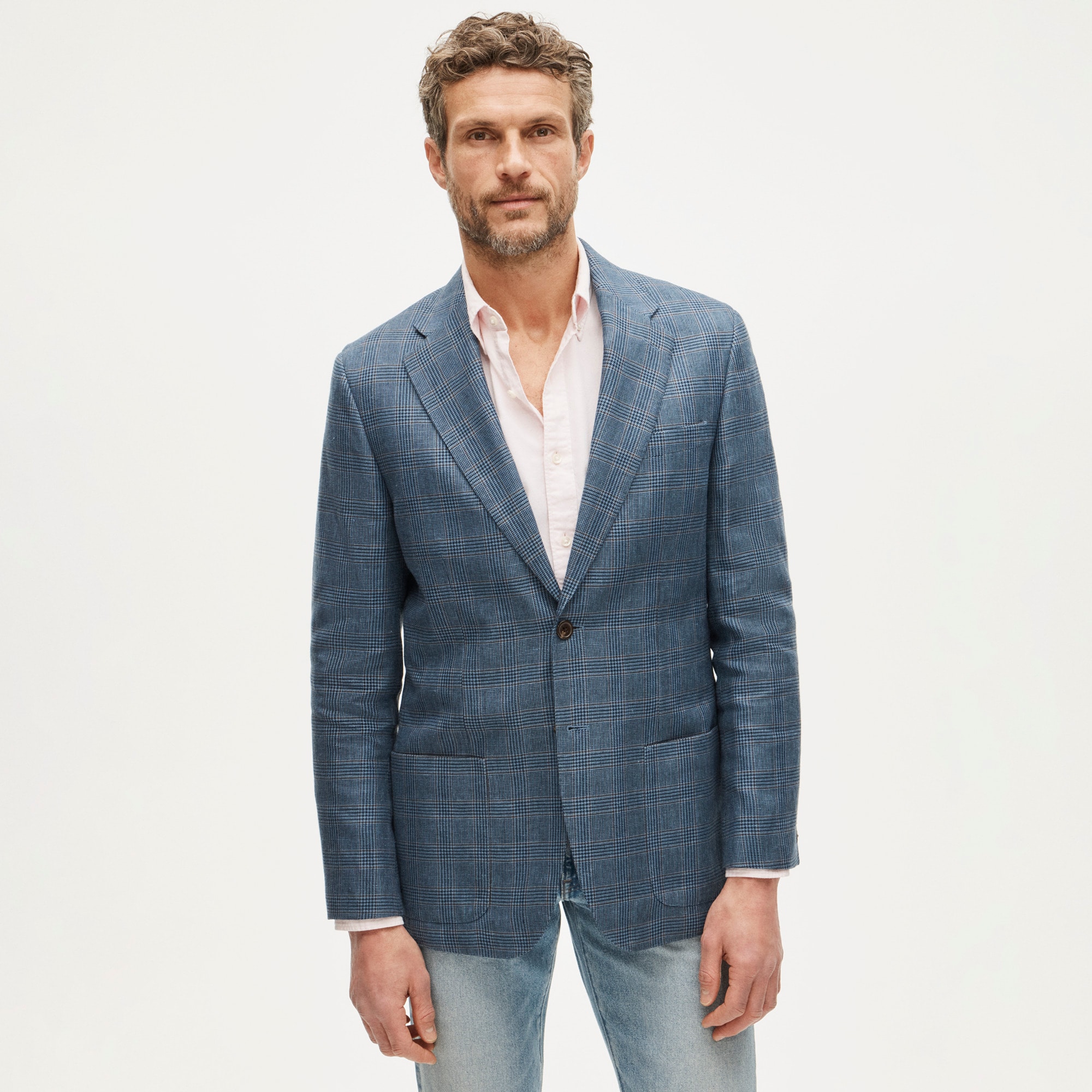 Sportcoat in English linen-wool blend