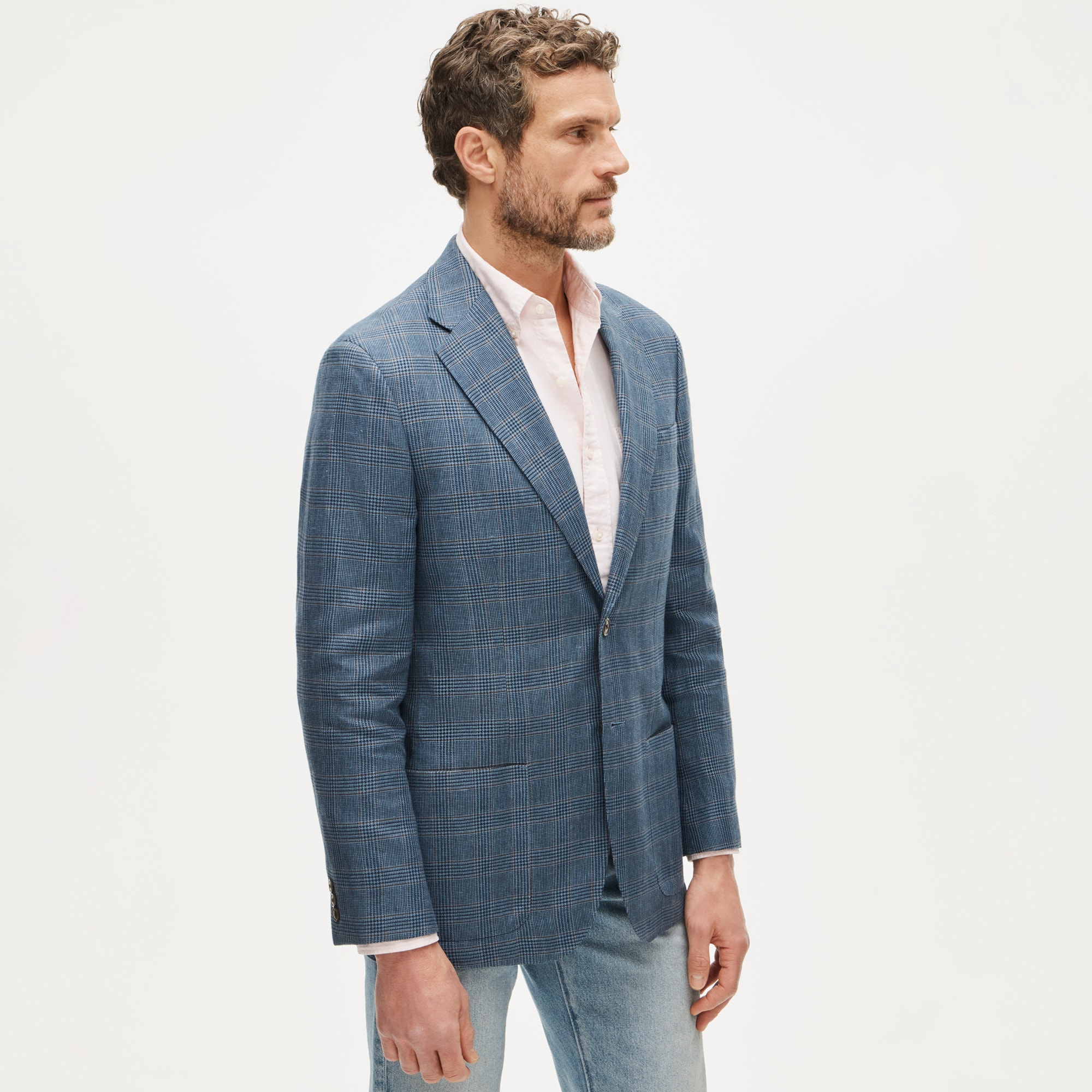 Sportcoat in English linen-wool blend