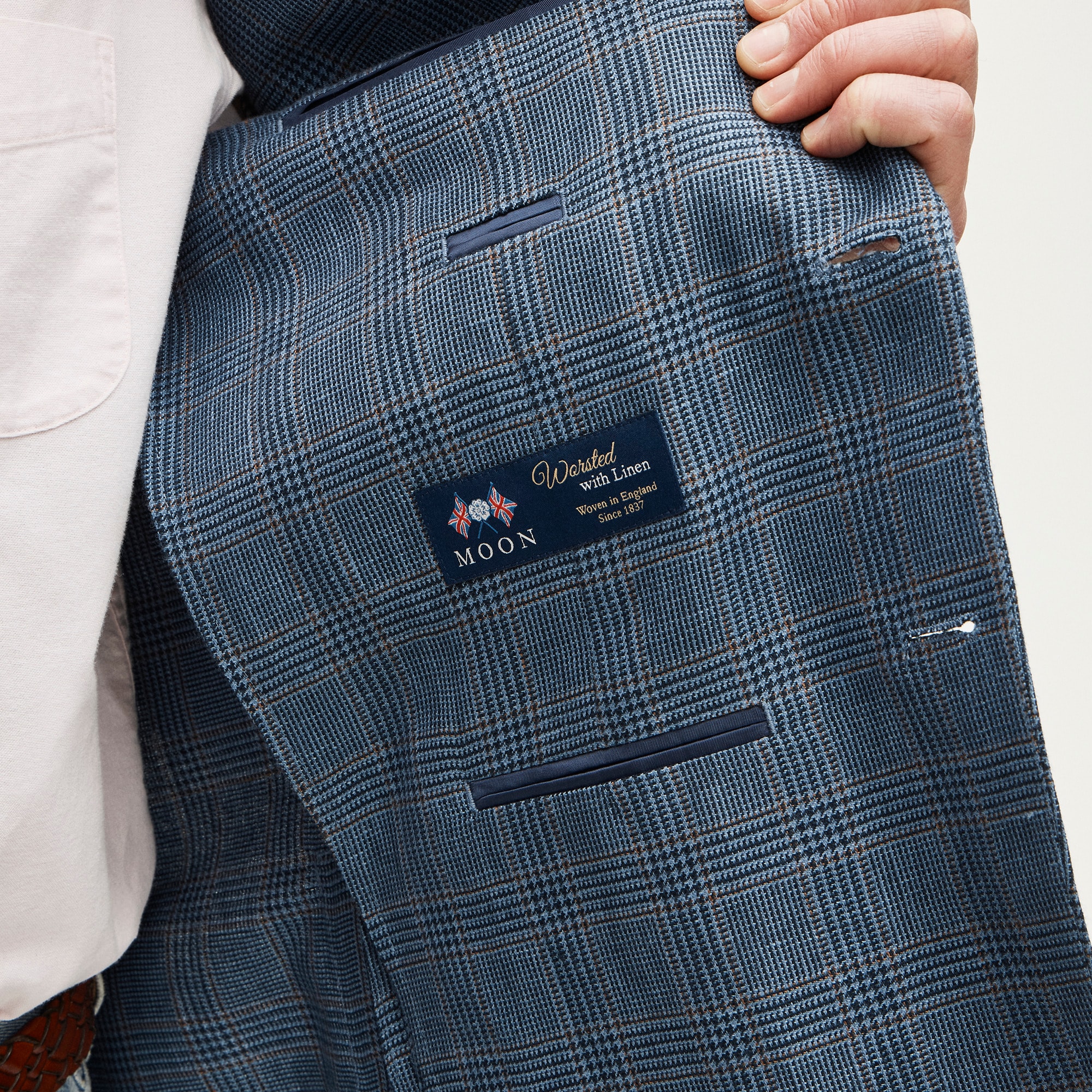 Sportcoat in English linen-wool blend