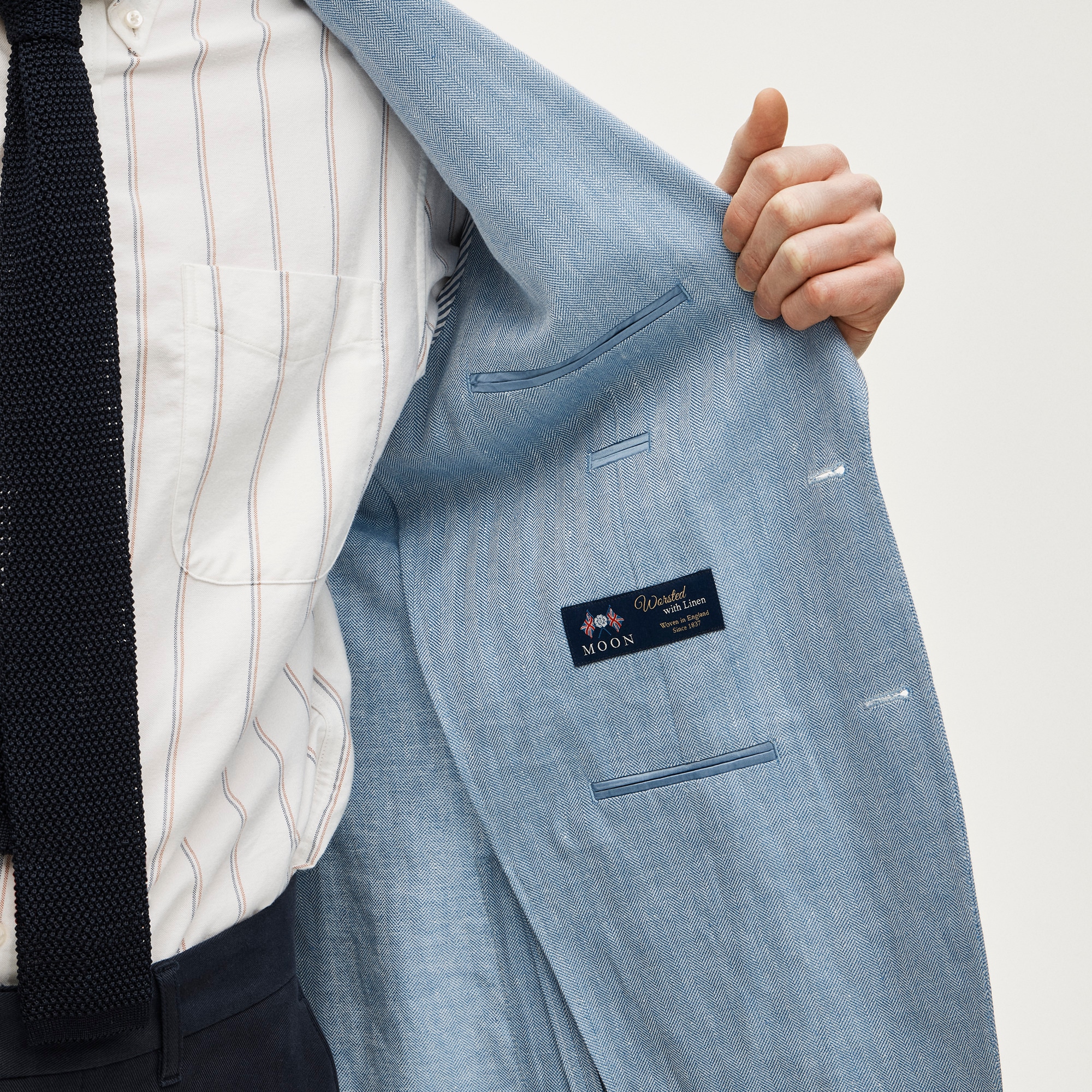 Sportcoat in English linen-wool blend