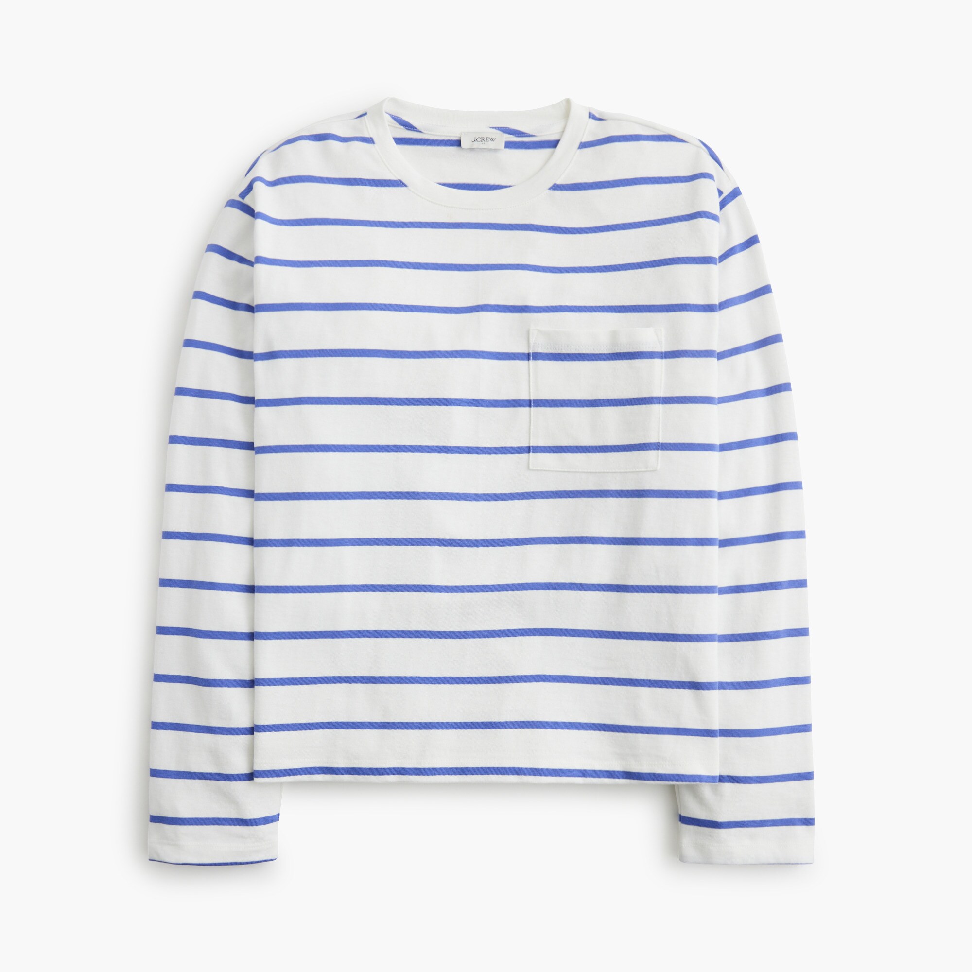  Striped long-sleeve pocket tee