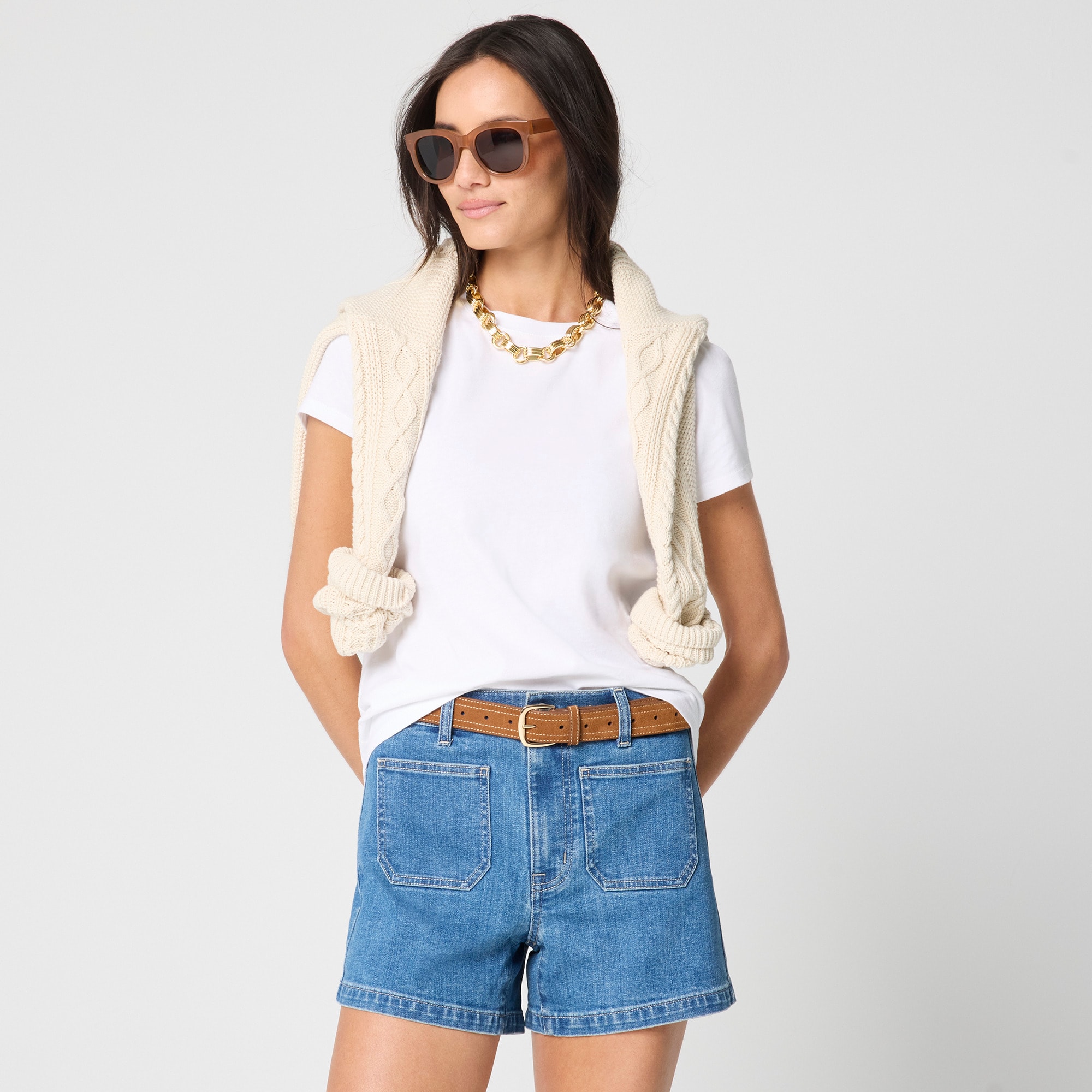 womens Sailor denim short