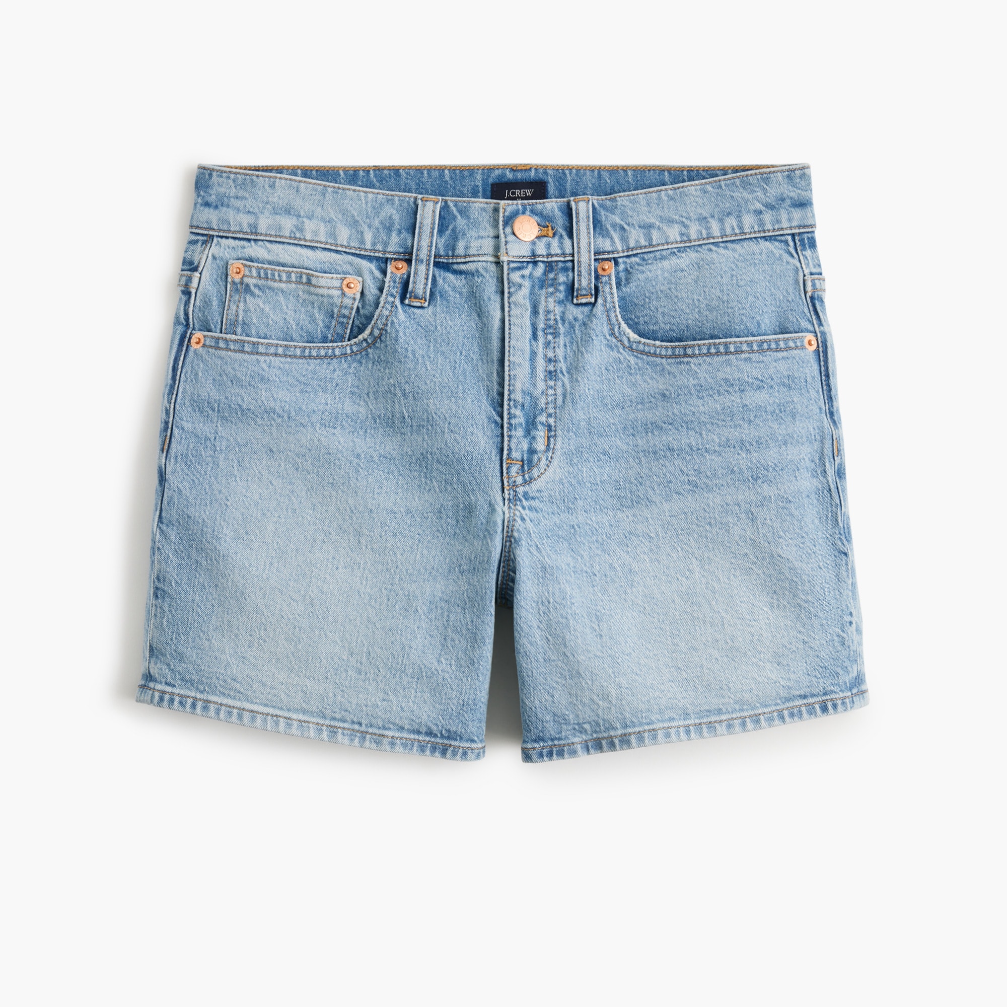 Mid-rise modern denim short