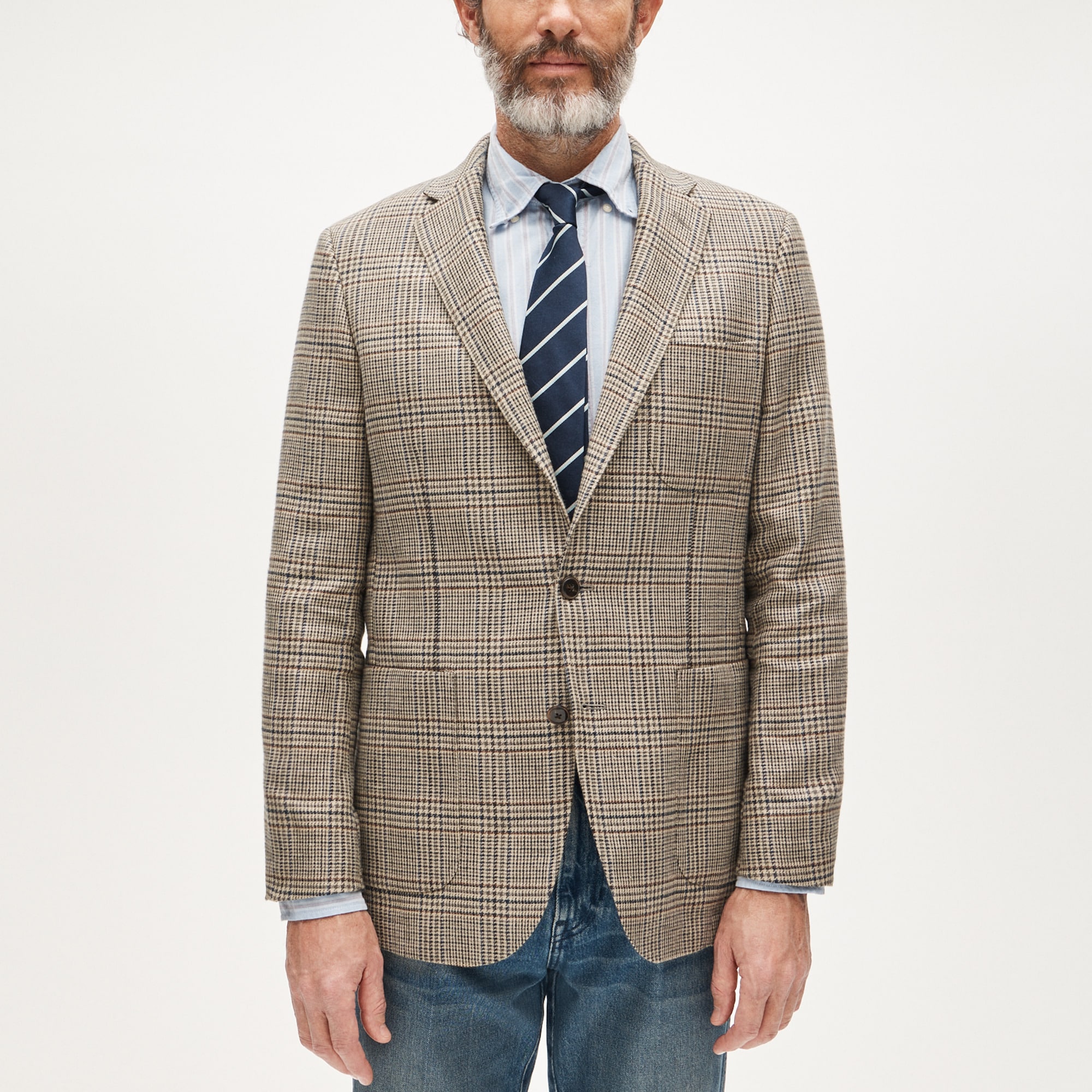 Sportcoat in English cotton-linen blend