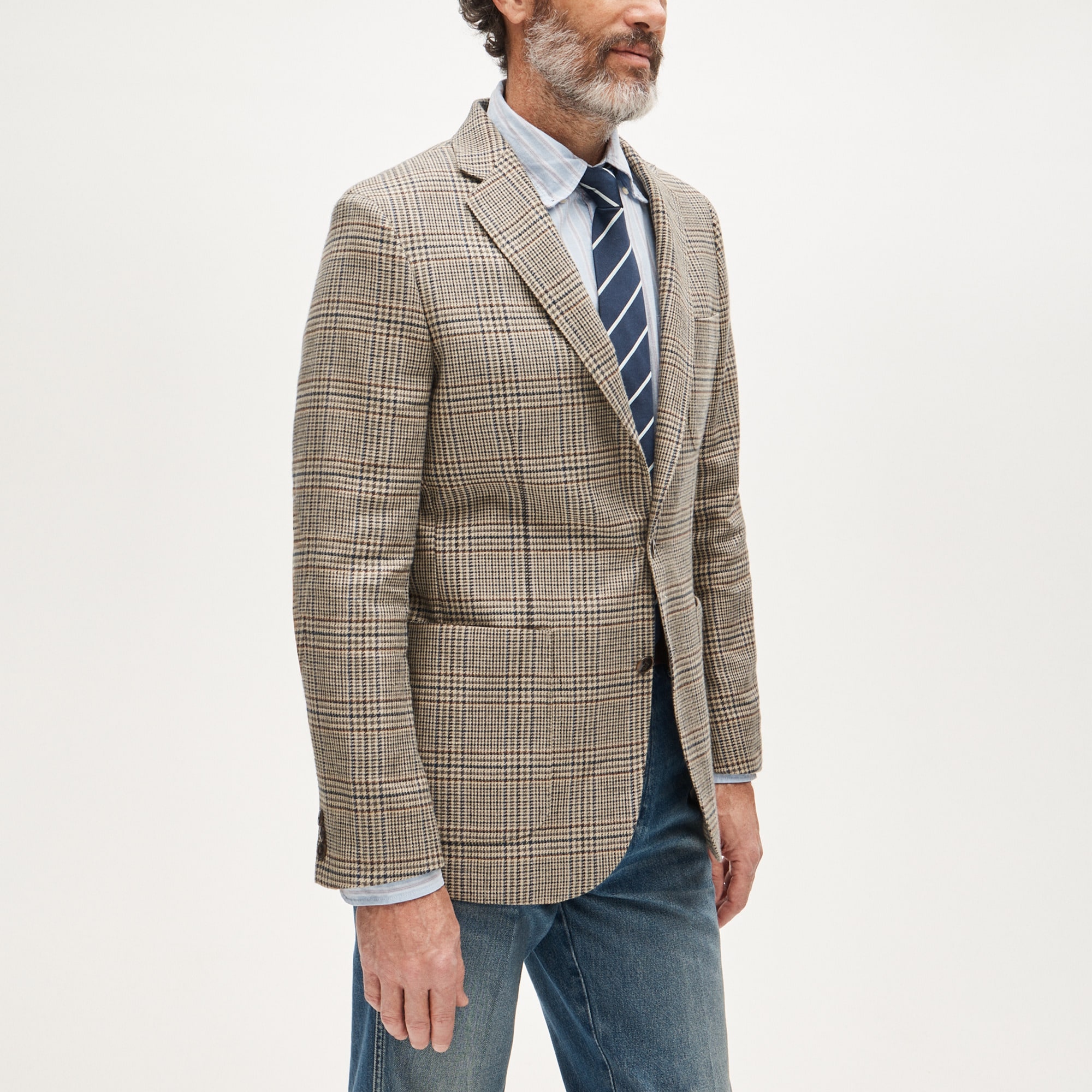 Sportcoat in English cotton-linen blend