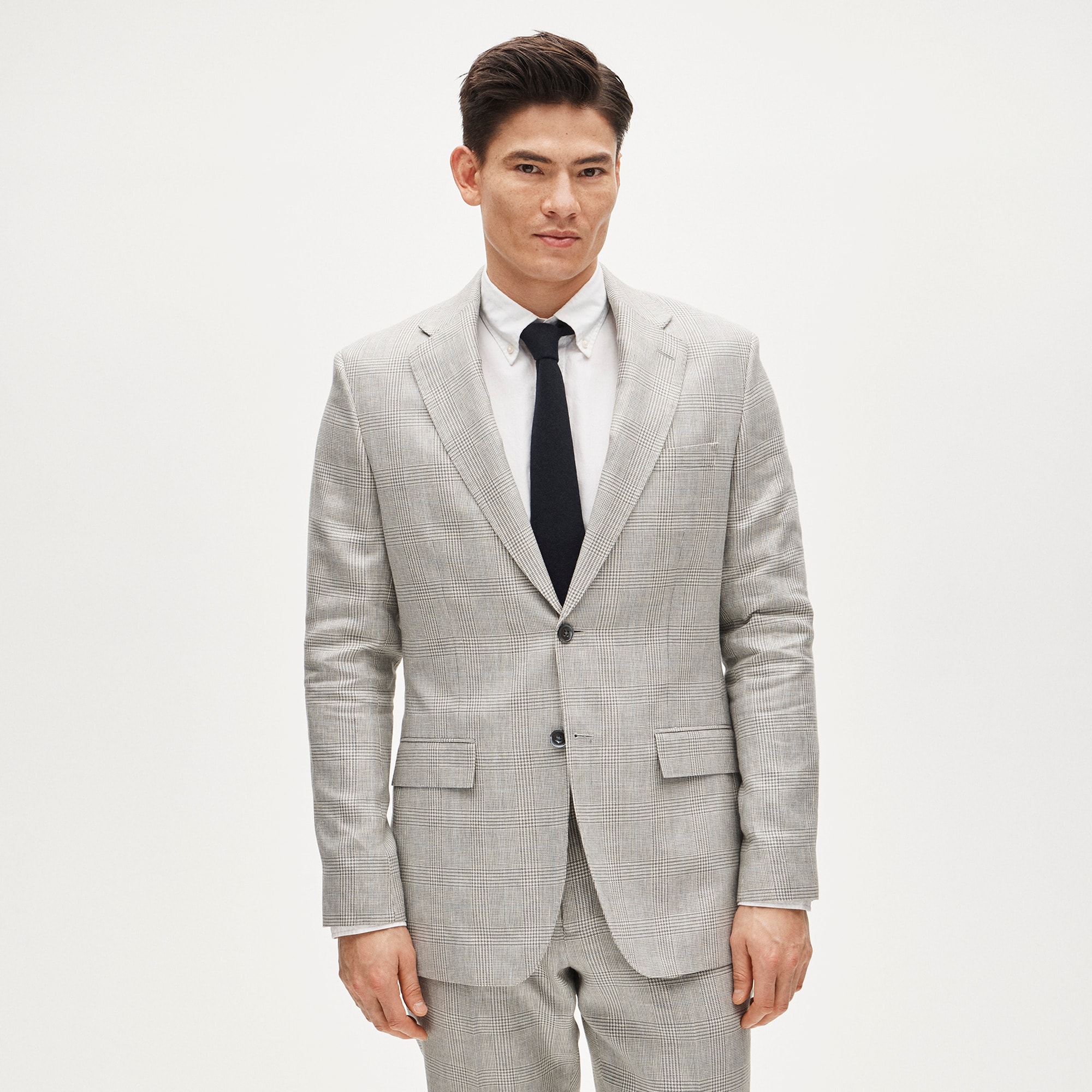 Crosby Classic-fit Suit Jacket In English Wool-linen Blend For Men