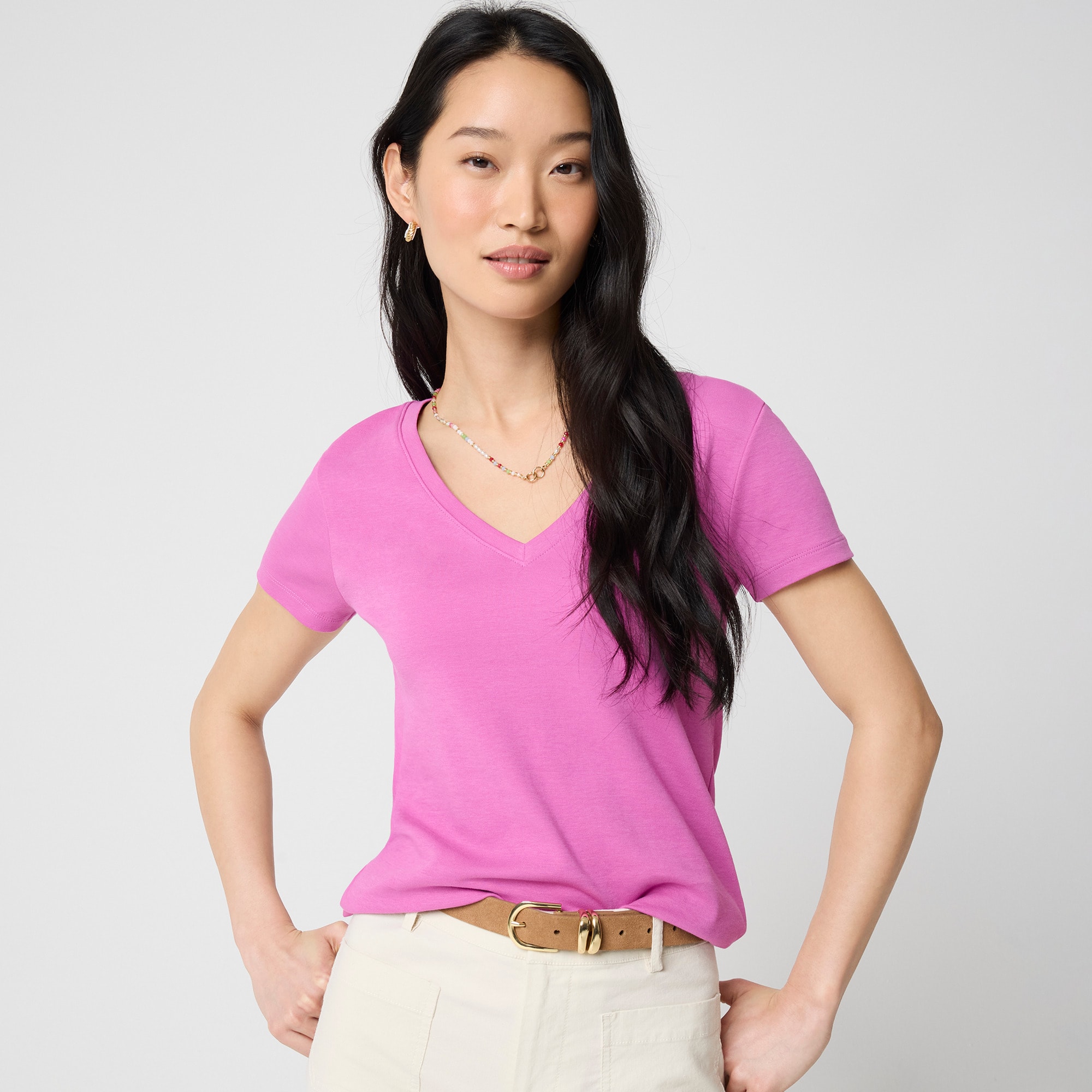 Essential V-neck Tee For Women | Factory