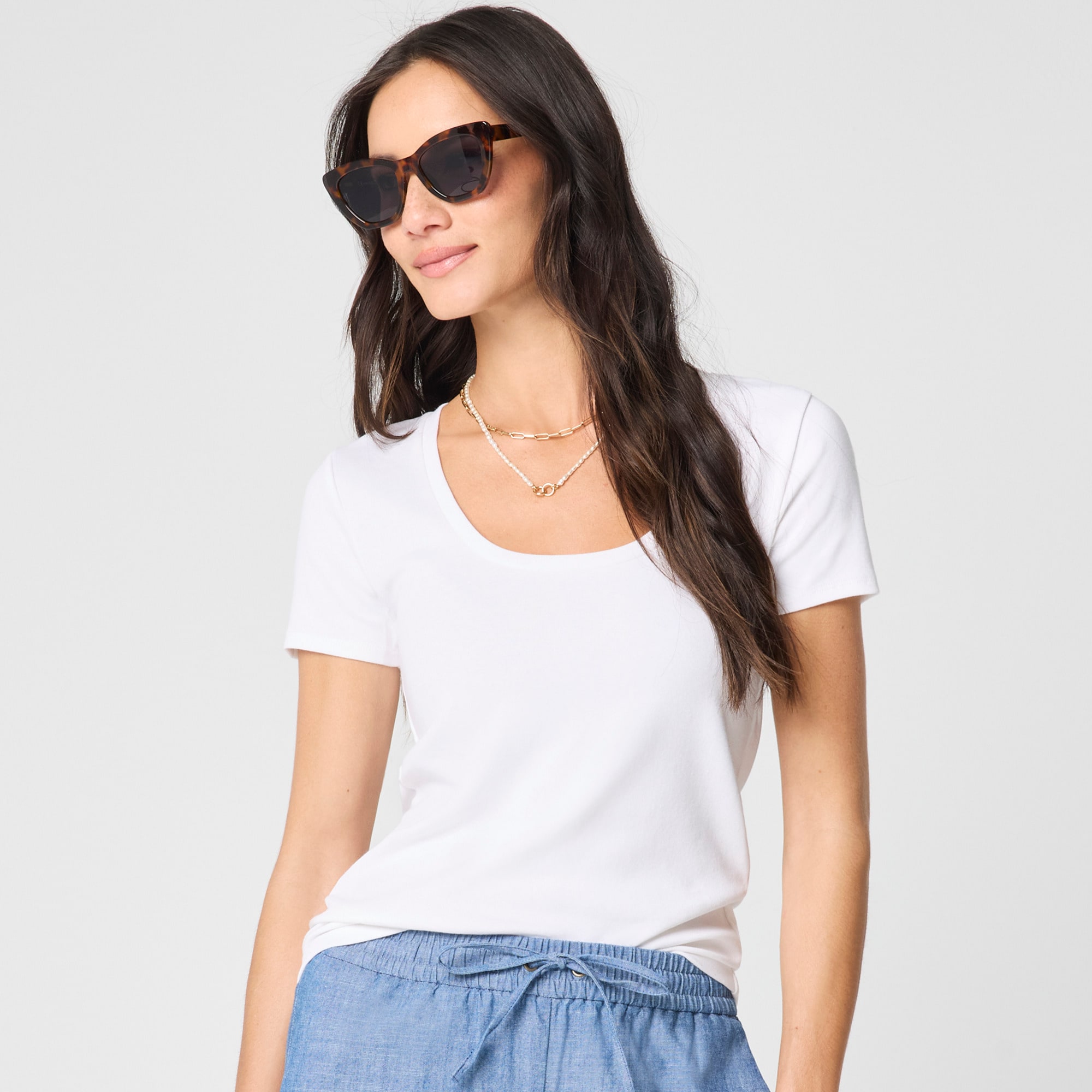 Scoopneck everyday tee