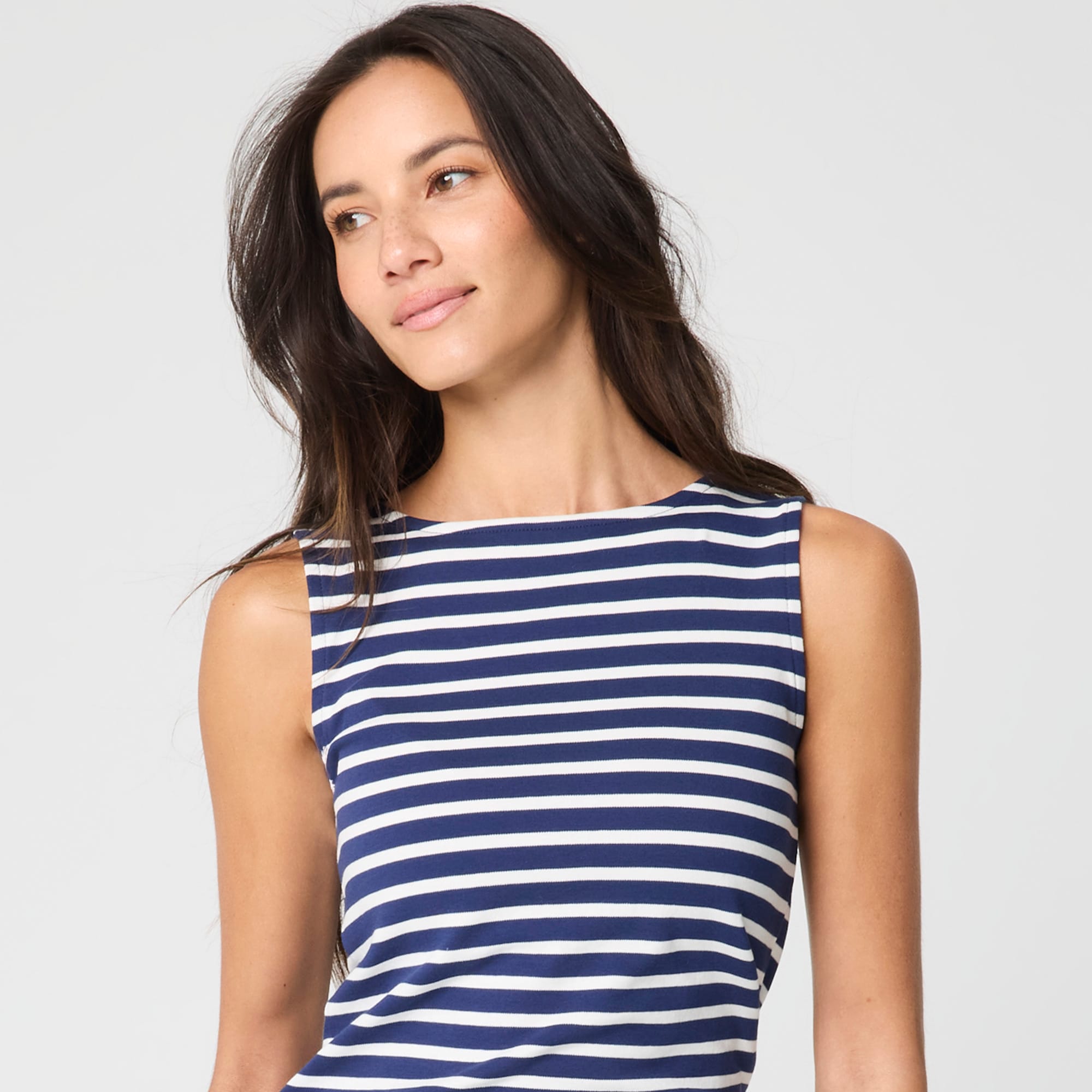 Striped Essential Shell Tank Top For Women | Factory