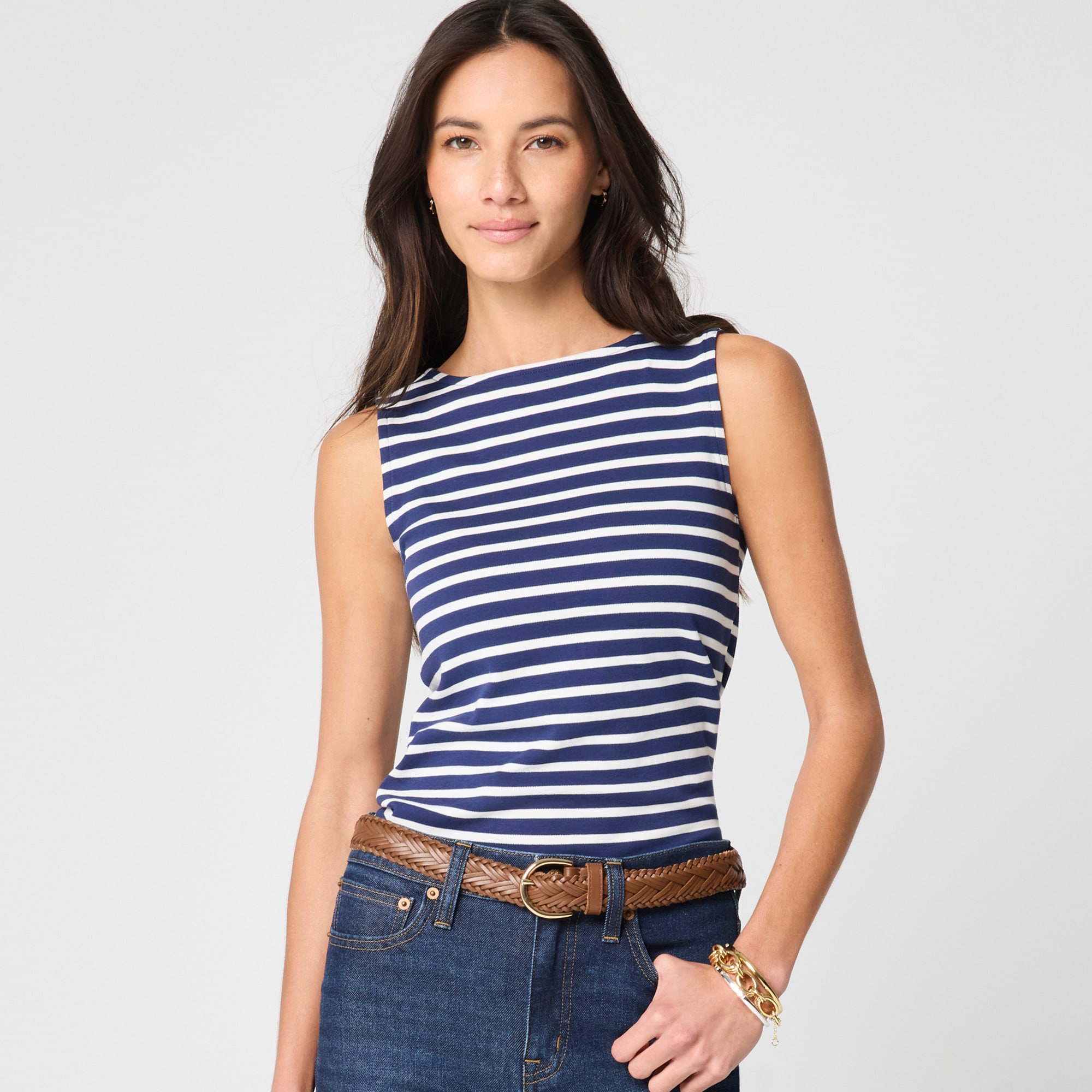 Striped Essential shell tank top - image 3