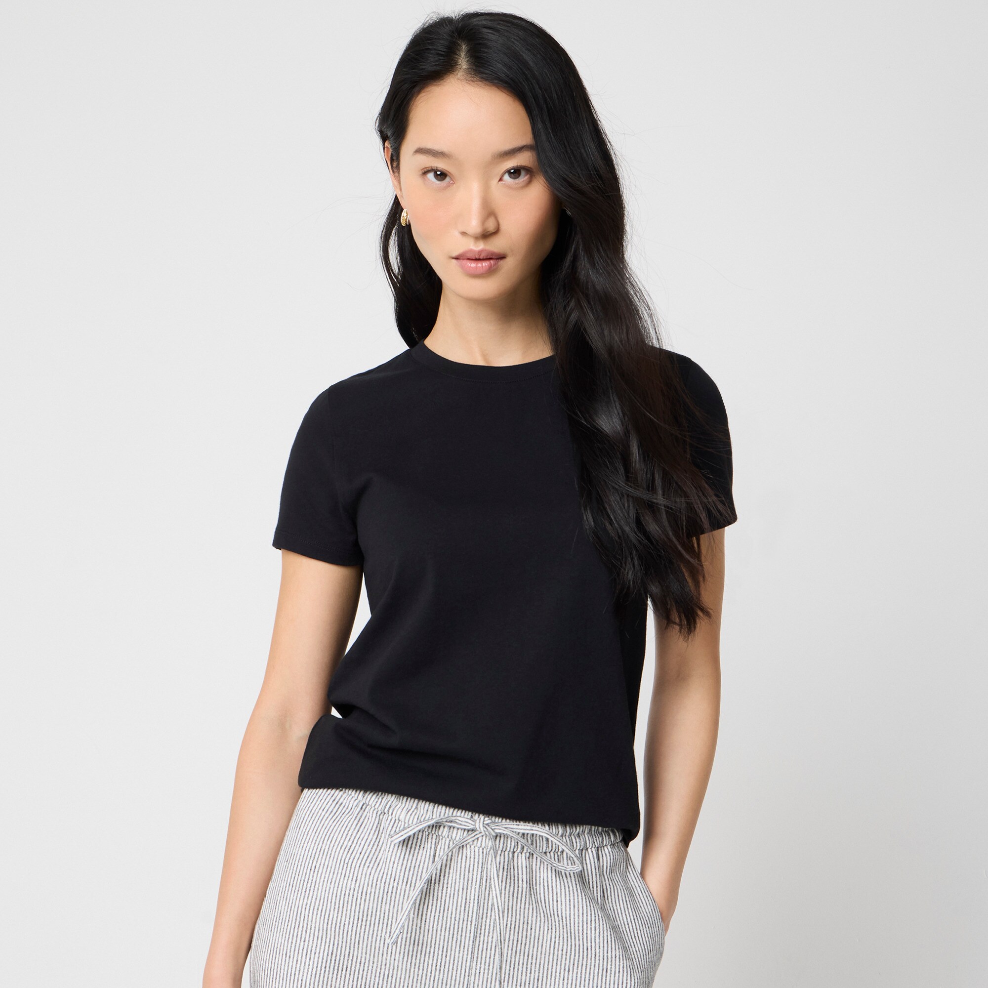  Jersey crewneck tee