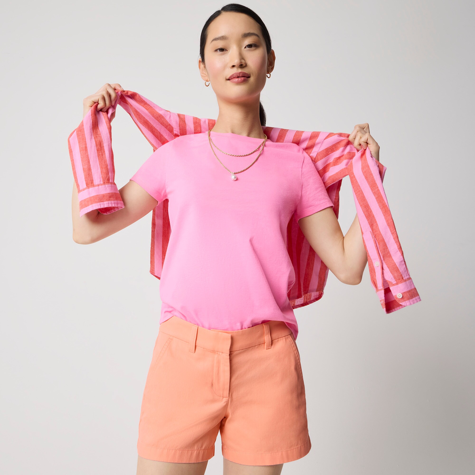 Jersey crewneck tee