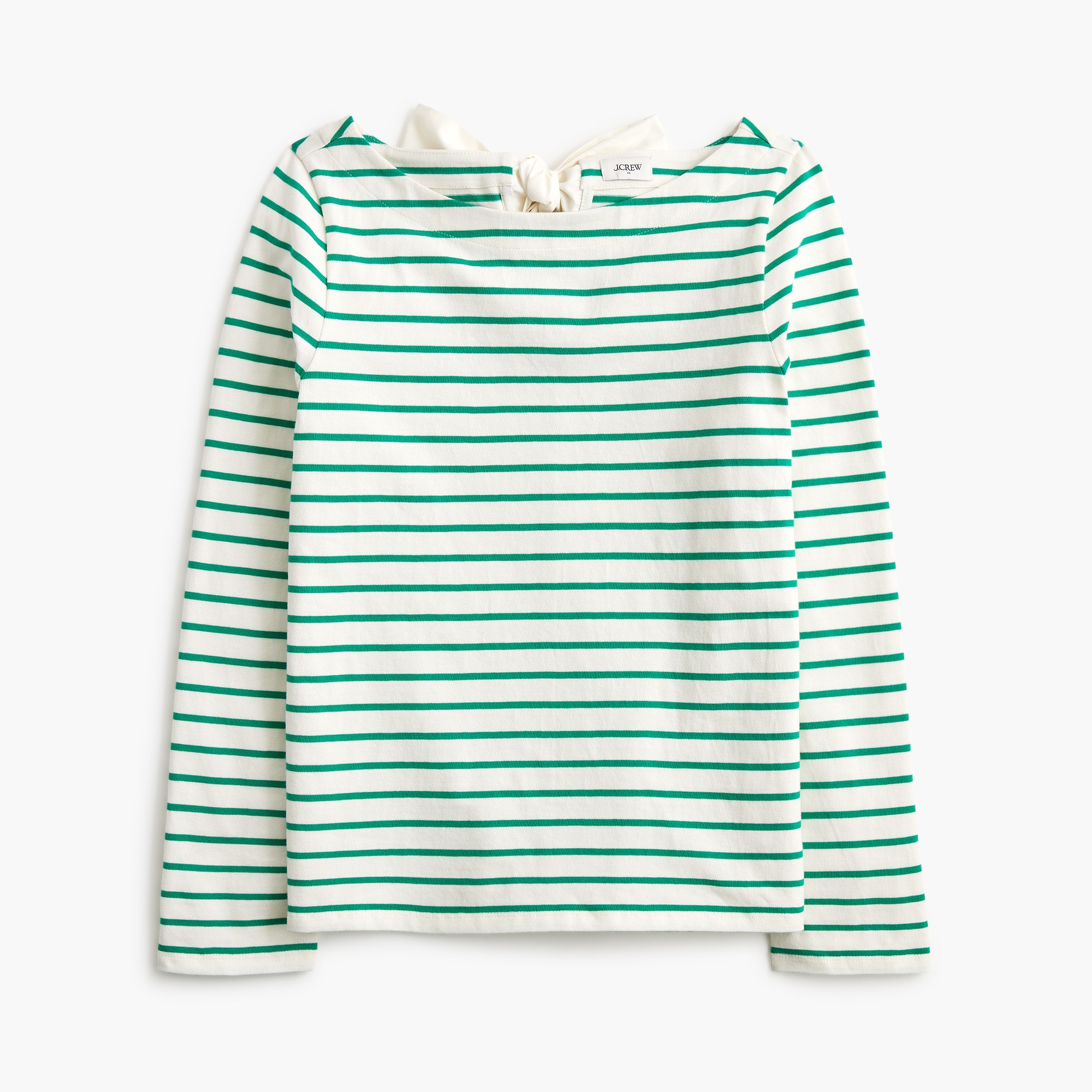  Striped bow-back top