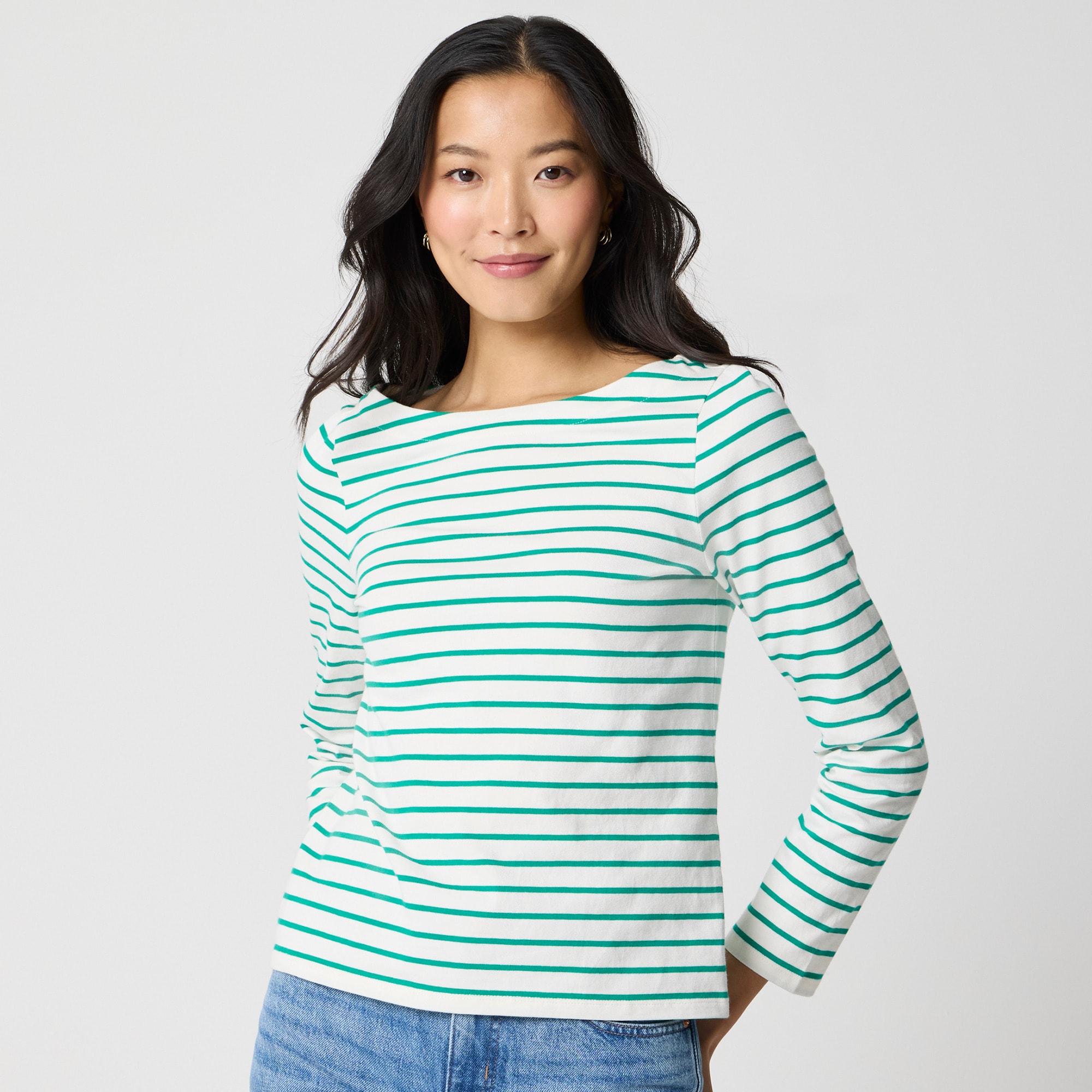 Striped Bow-back Top For Women | Factory