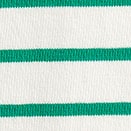 Striped bow-back top IVORY EMERALD BERYL