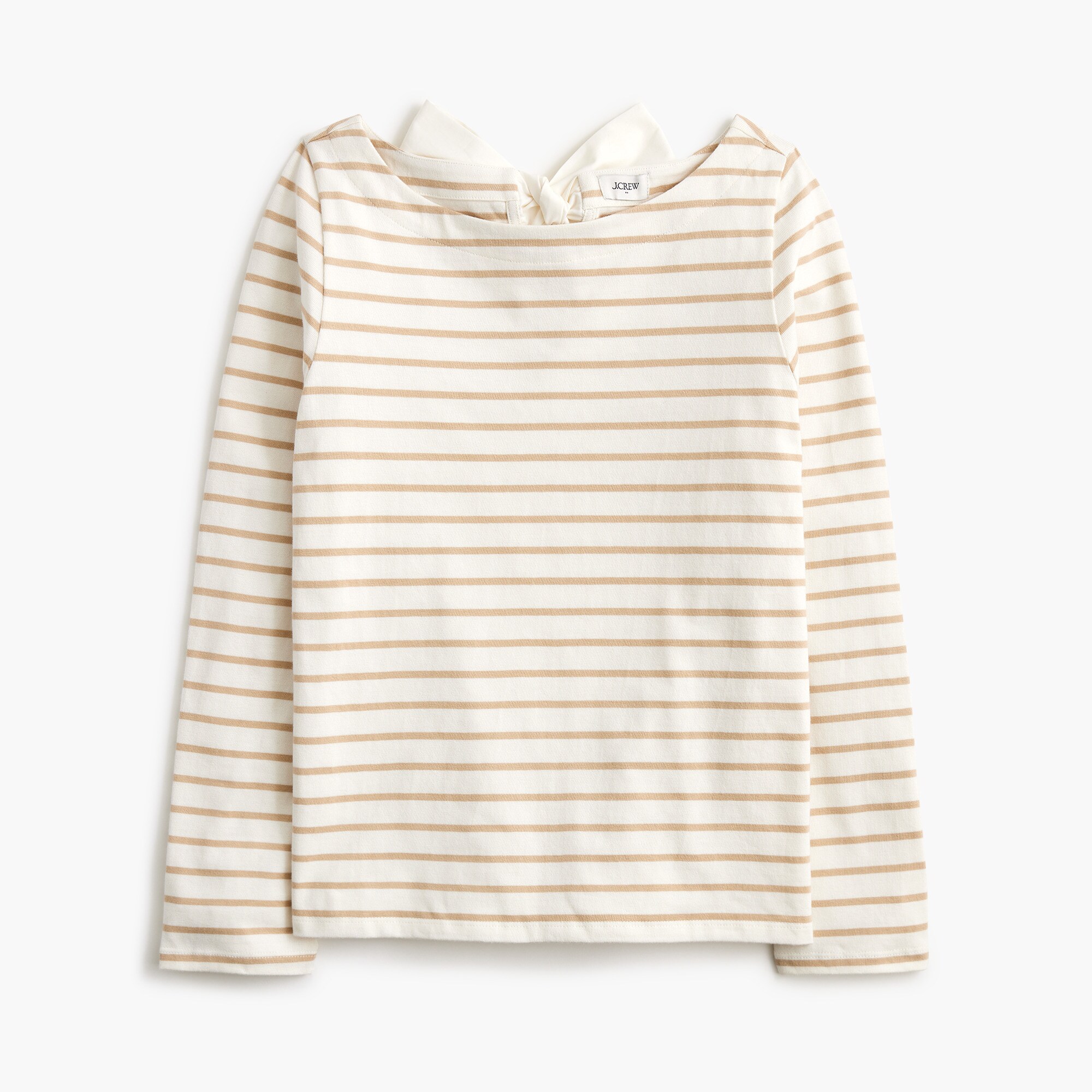  Striped bow-back top
