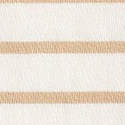 Striped bow-back top IVORY LIGHT KHAKI