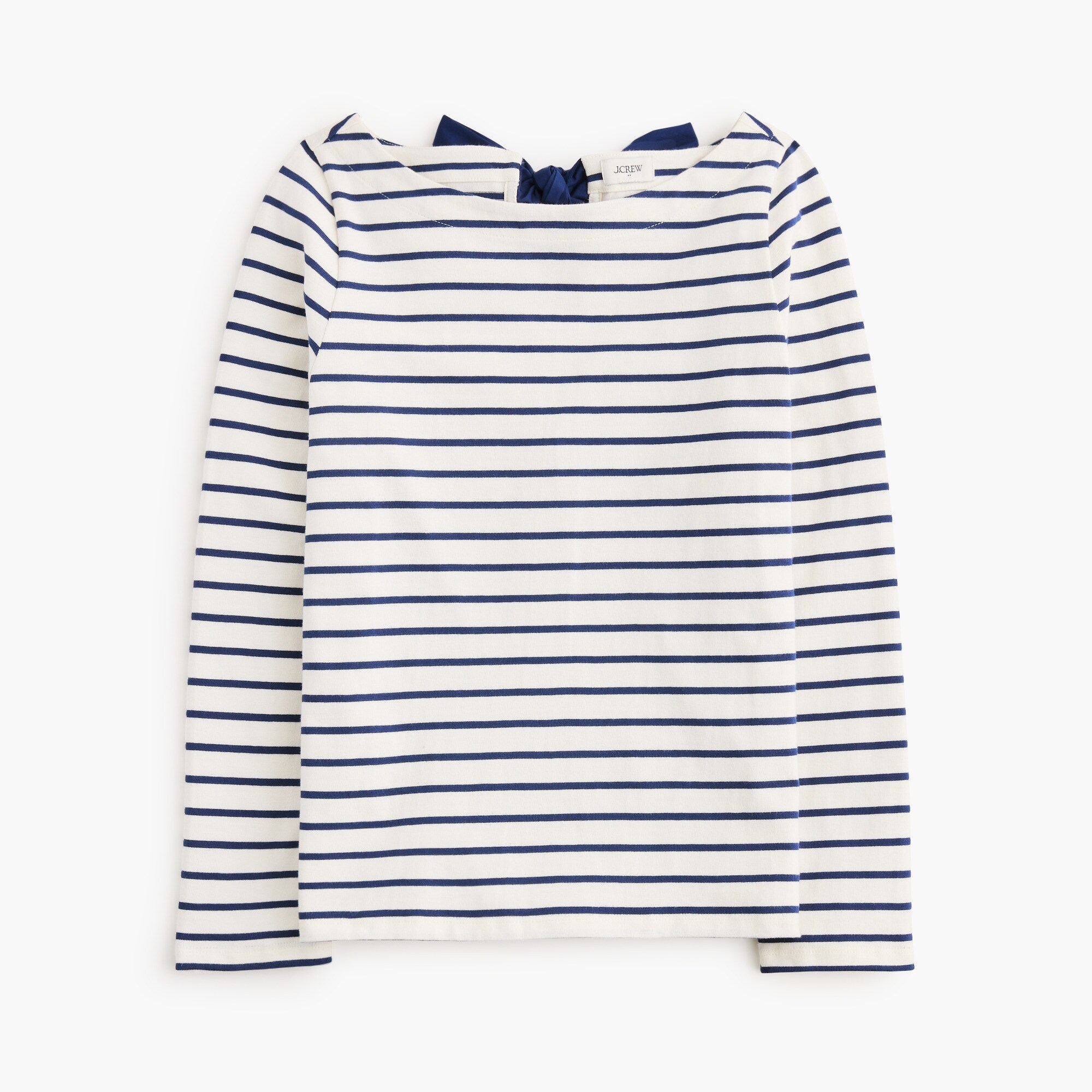womens Striped bow-back top