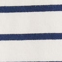 Striped bow-back top IVORY ANTIQUE NAVY