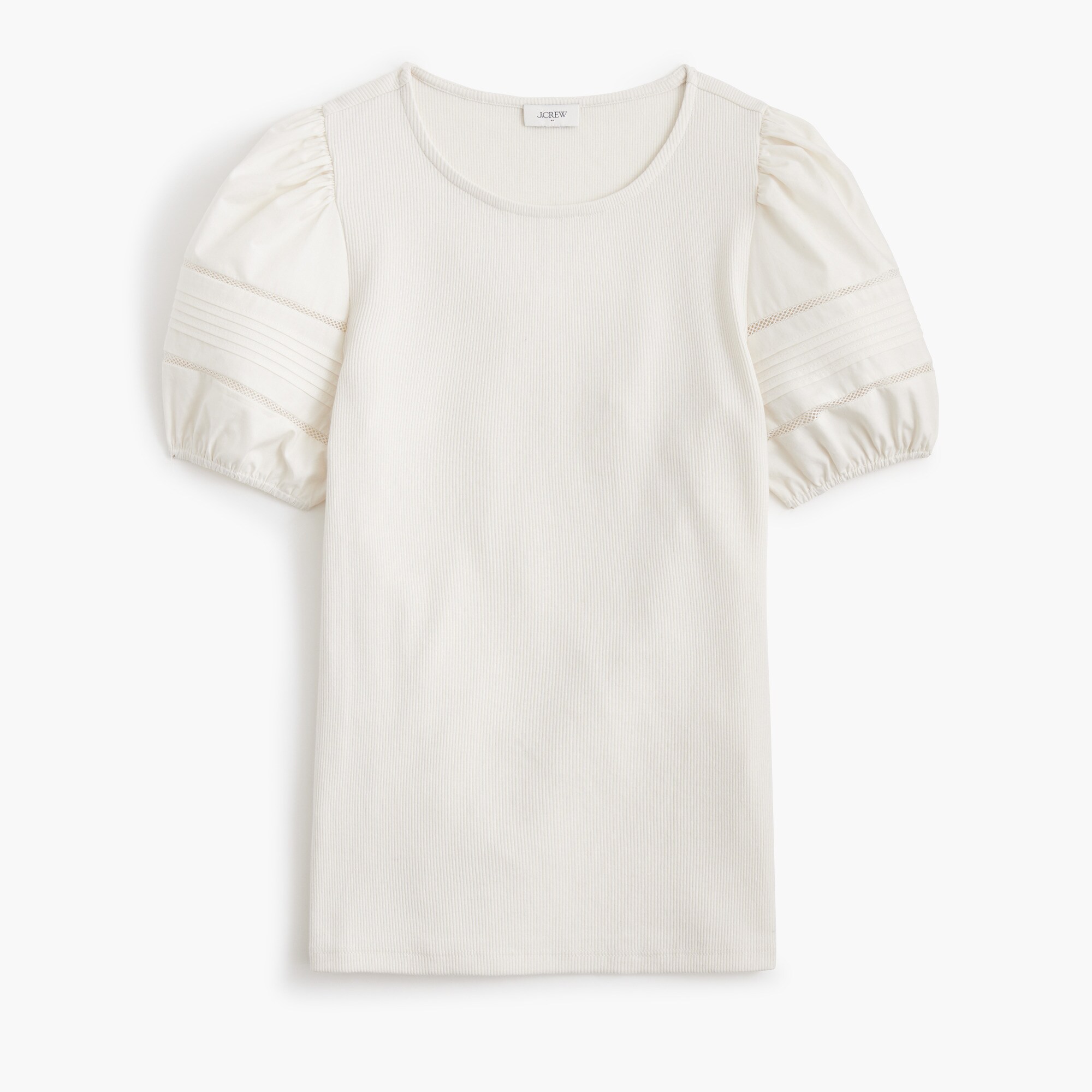 womens Puff-sleeve mixy top