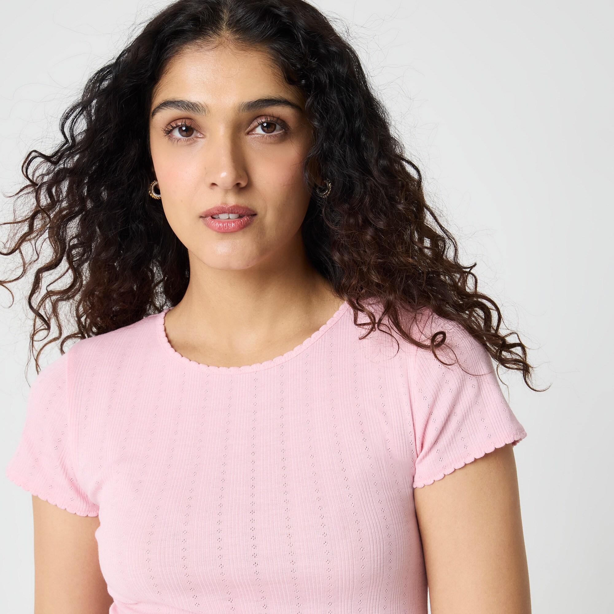 Pointelle tee