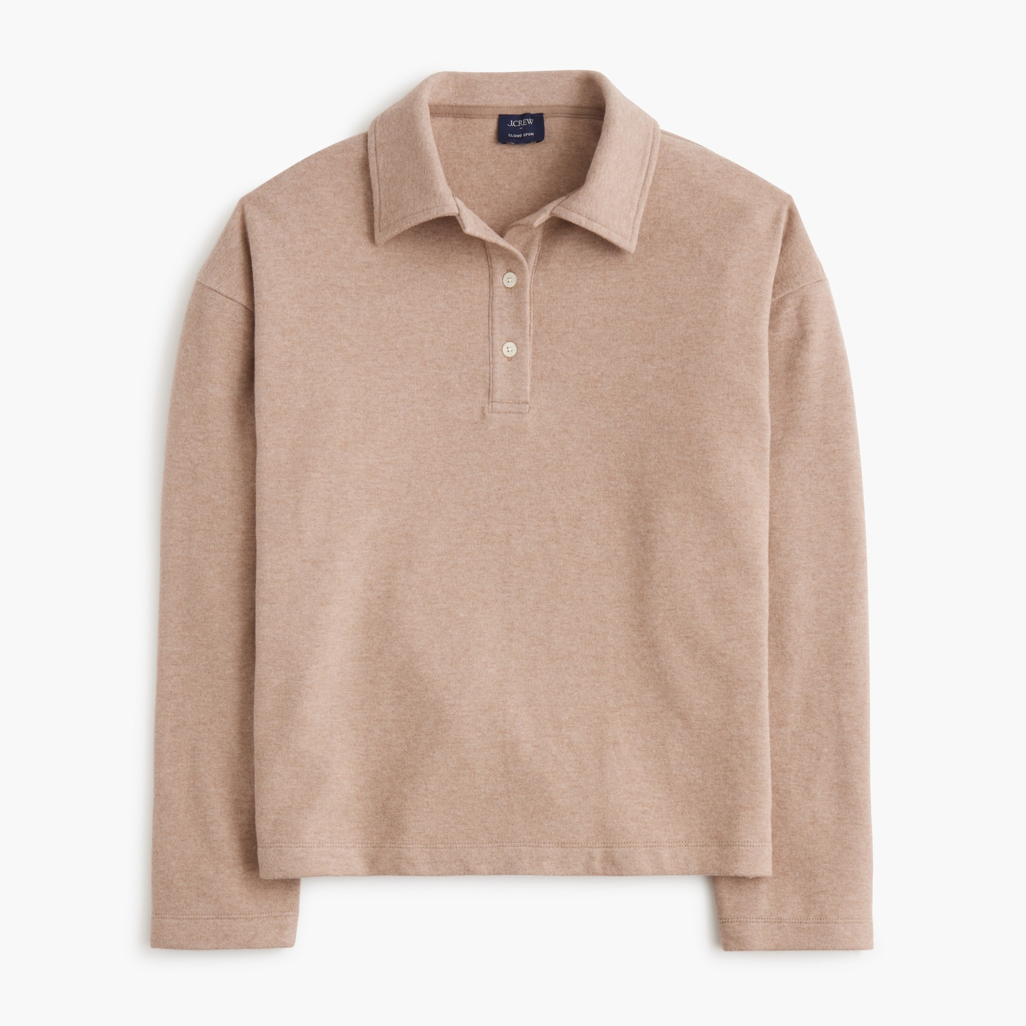 Polo sweatshirt in cloudspun yarn