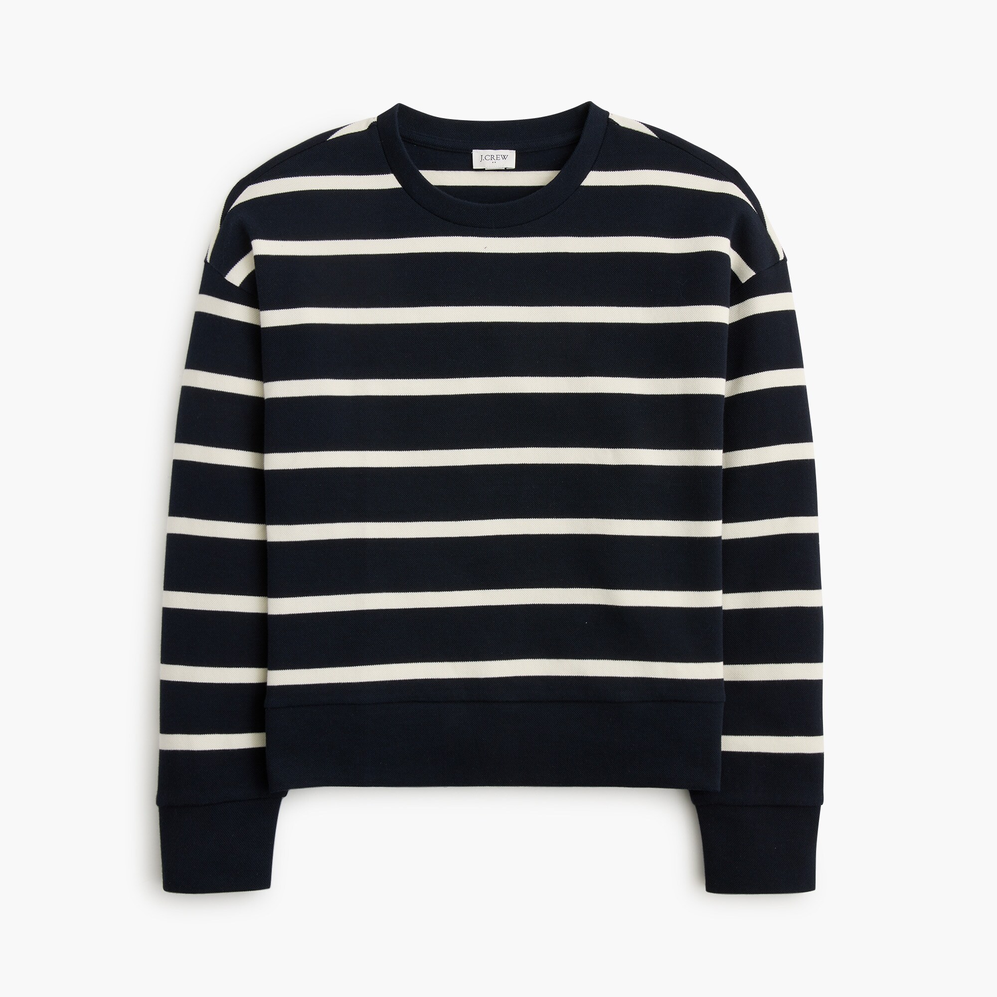  Textured striped pullover