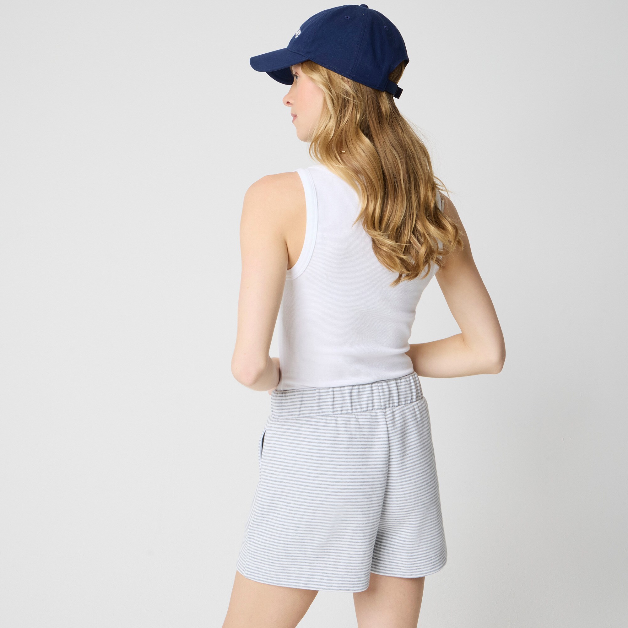 Striped terry short