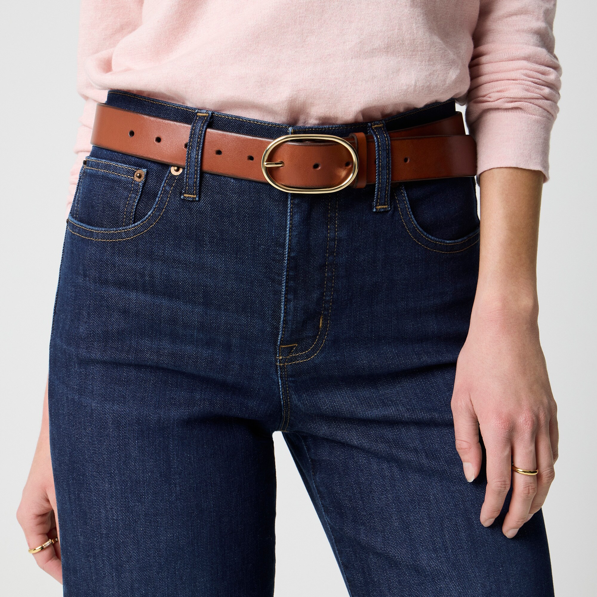 Wide-leg cropped jean in all-day stretch
