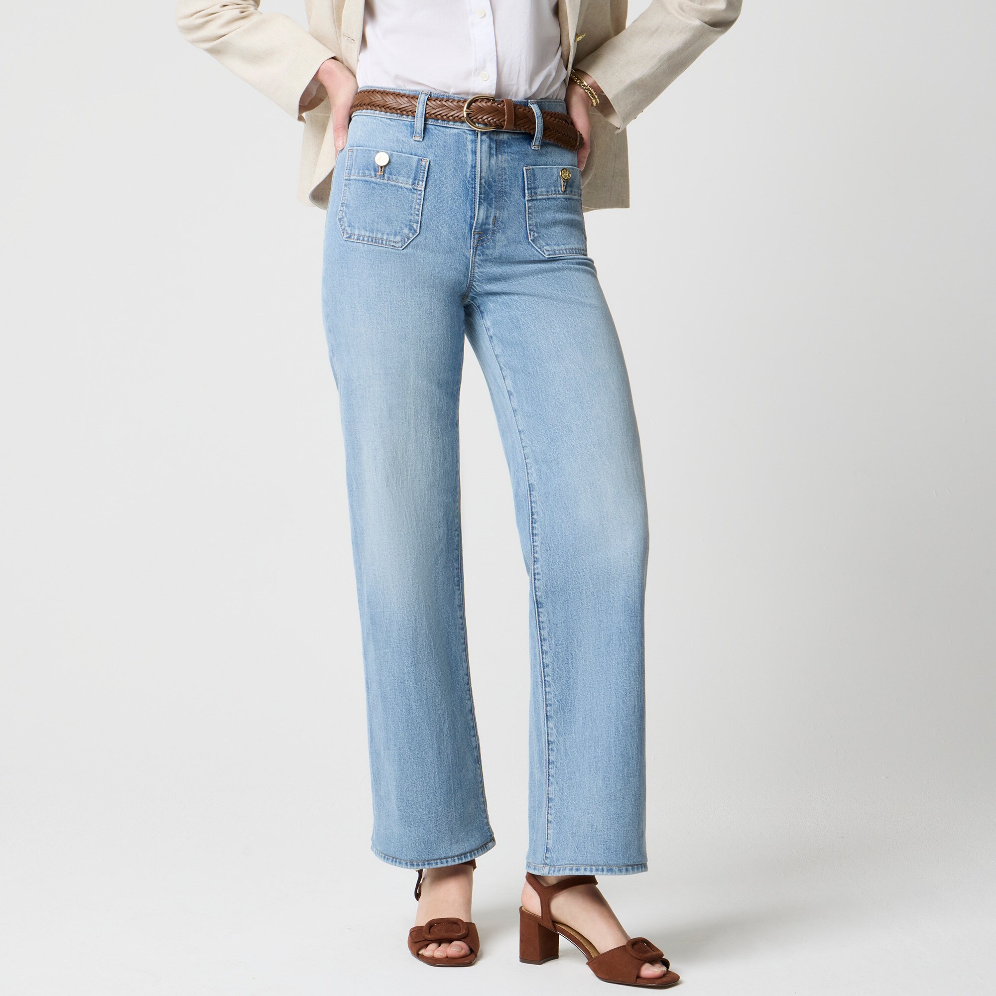 Slim wide-leg Sailor jean in all-day stretch