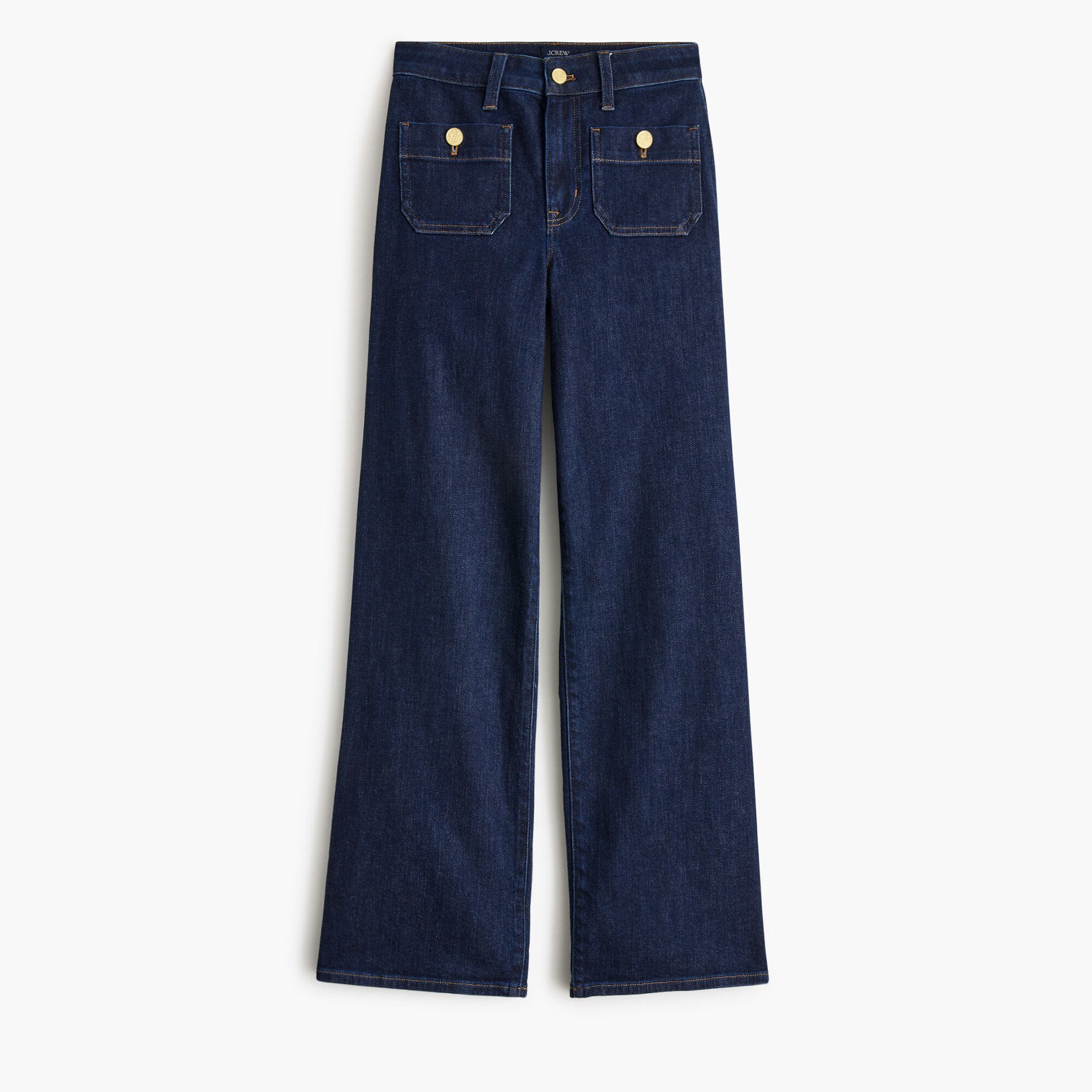 Curvy slim-wide sailor jean in all-day stretch
