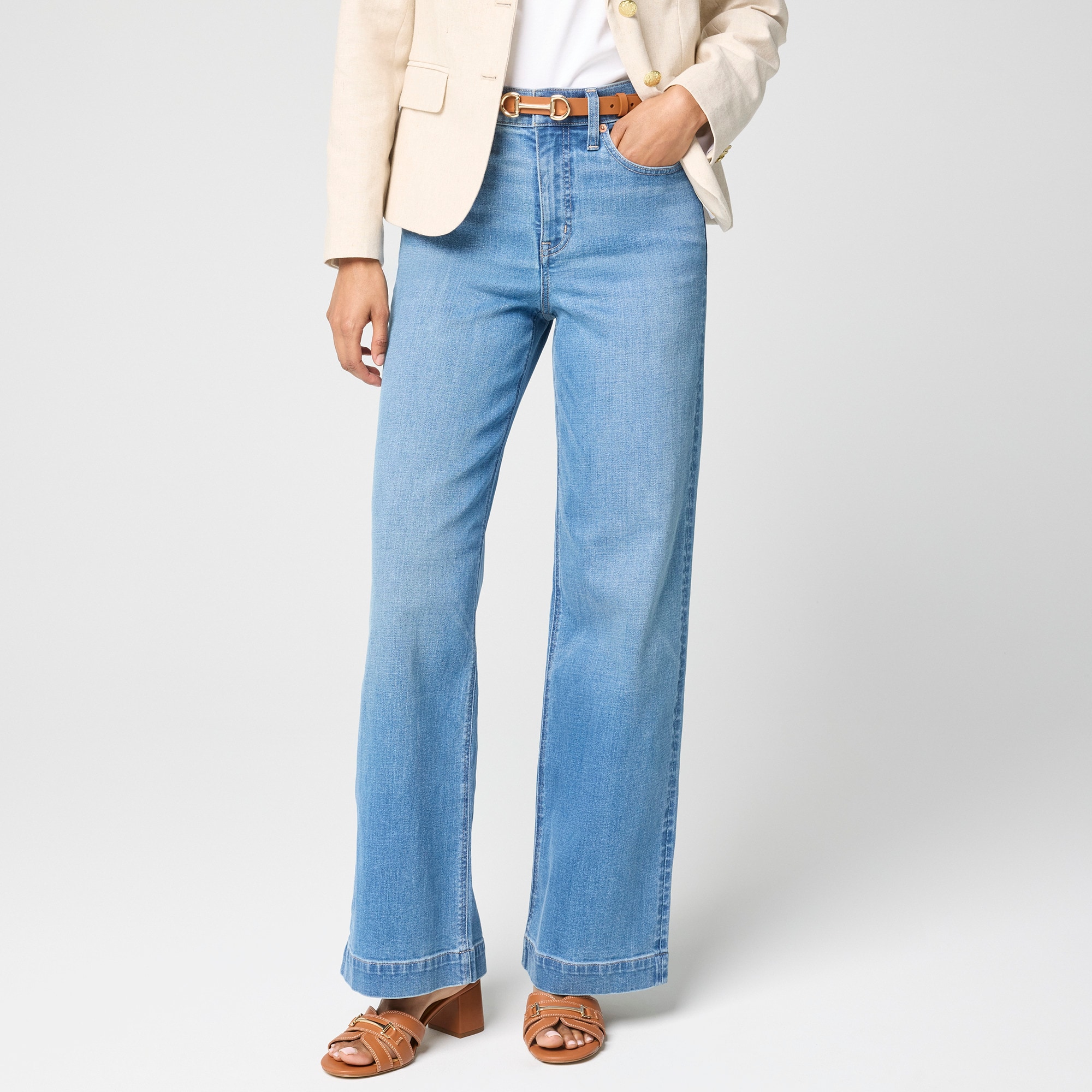 Classic wide-leg jean in signature stretch