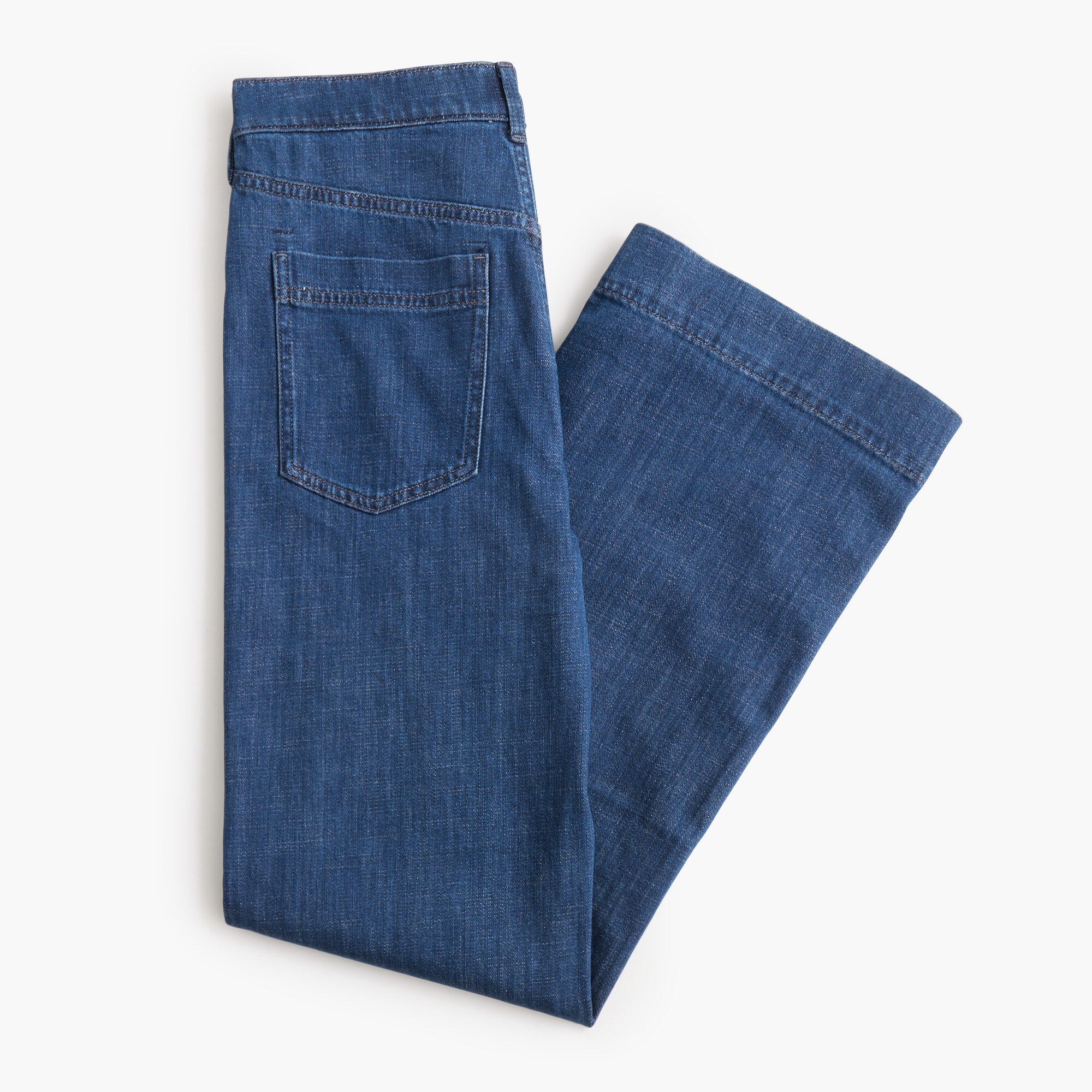 High-rise wide-leg trouser jean in all-day stretch