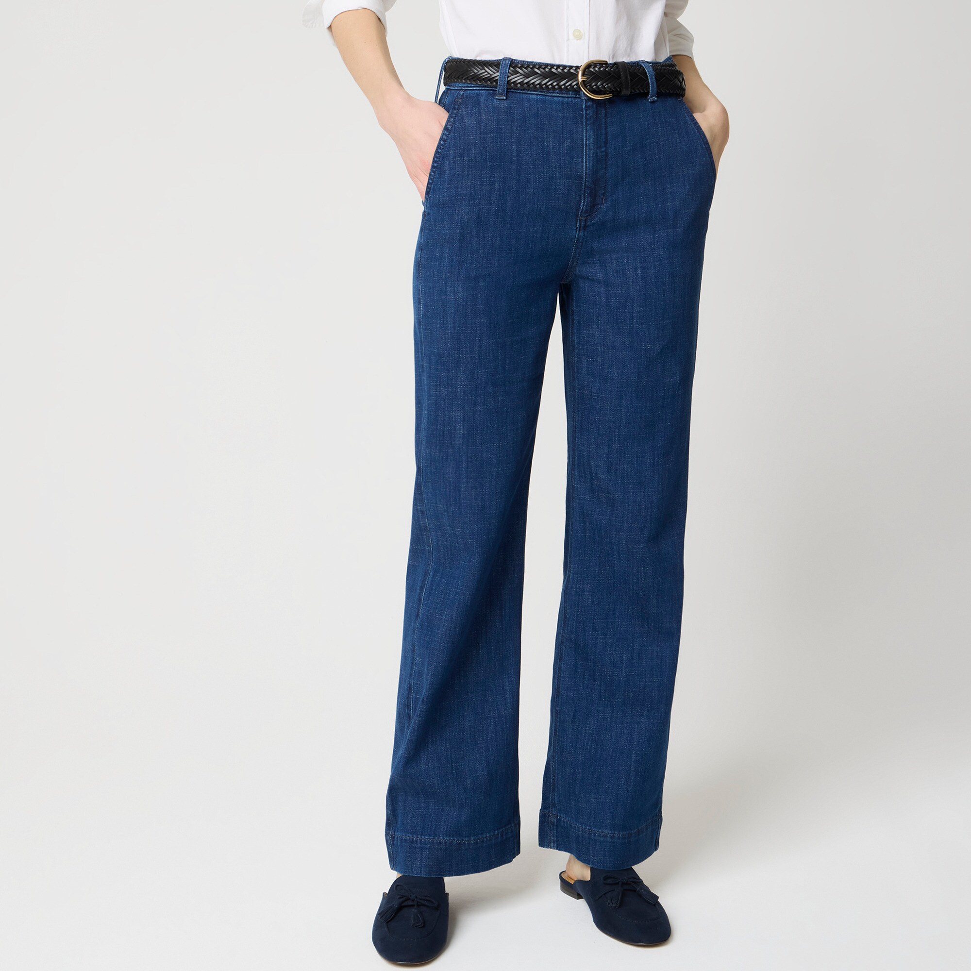 High-rise Wide-leg Trouser Jean In All-day Stretch For Women | Factory display picture 1