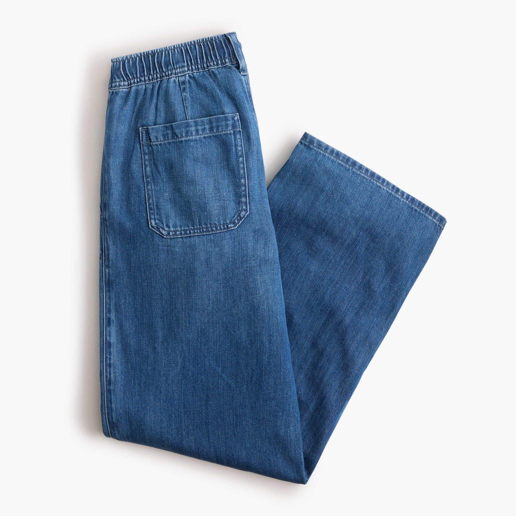 Light-feel drawstring jean