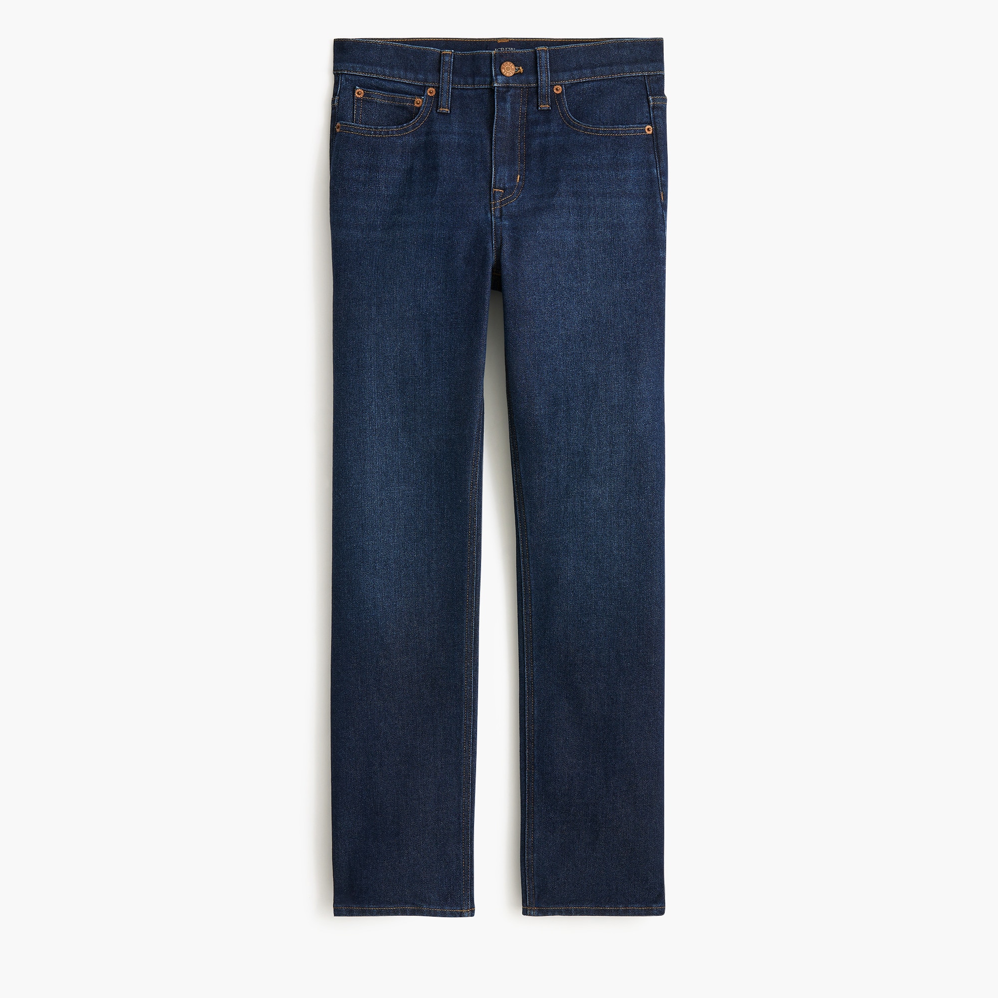 Mid-rise straight jean in all-day stretch