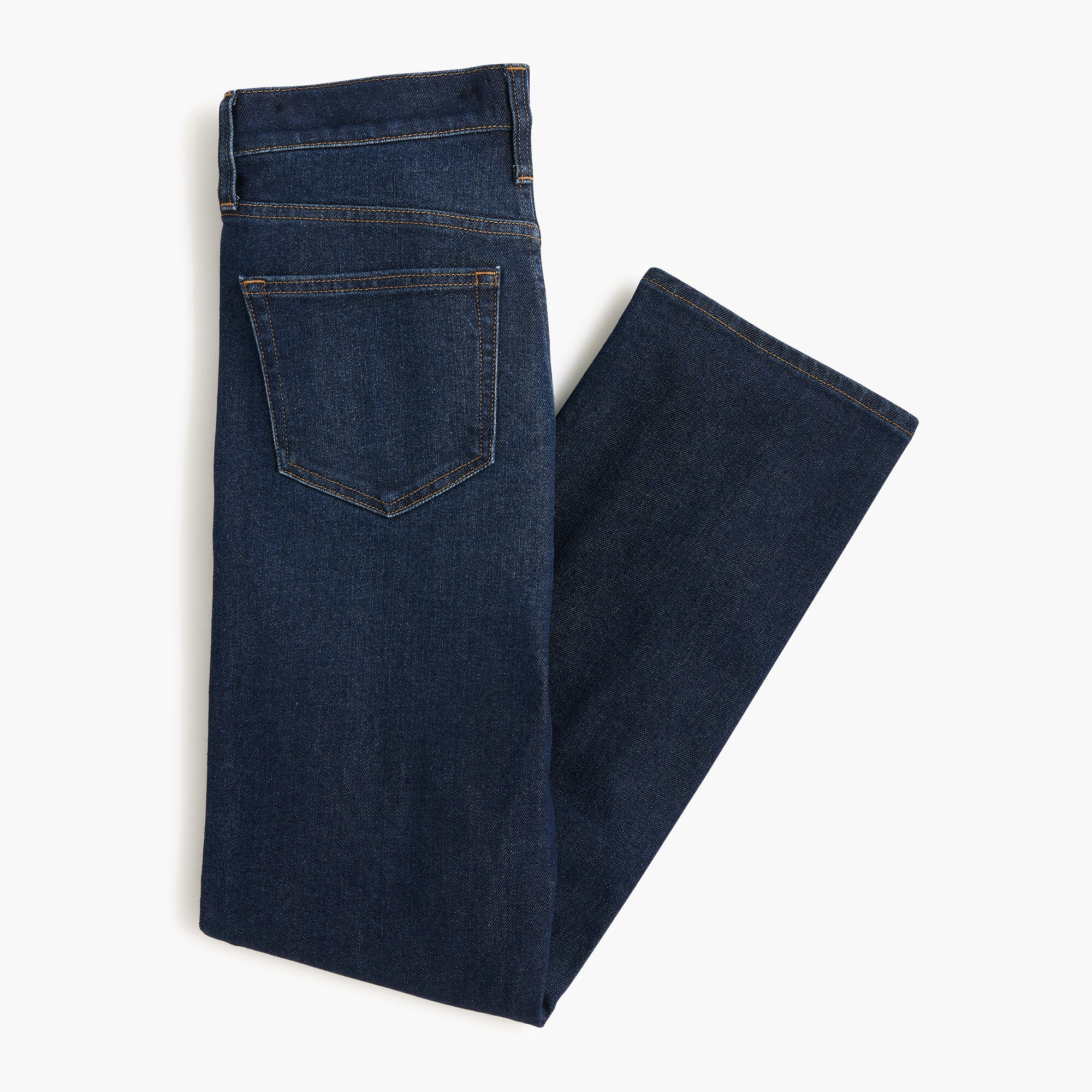Mid-rise straight jean in all-day stretch