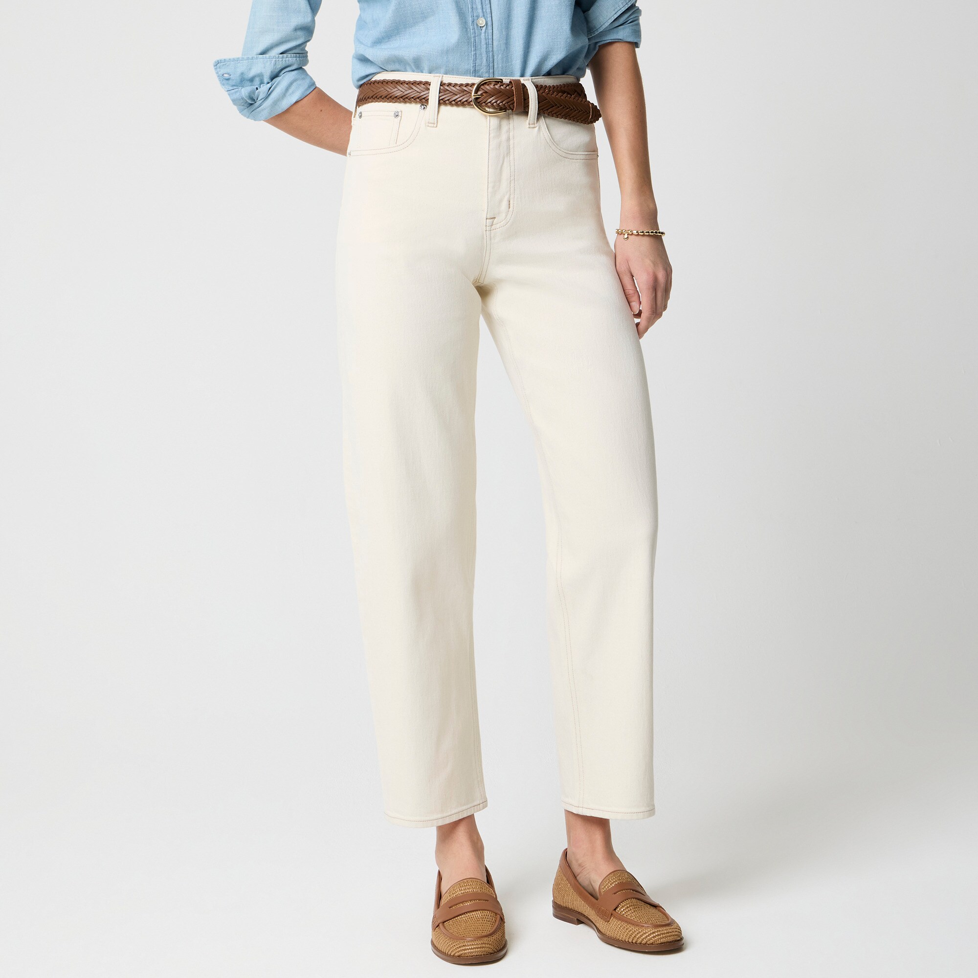 Barrel-leg jean in all-day stretch