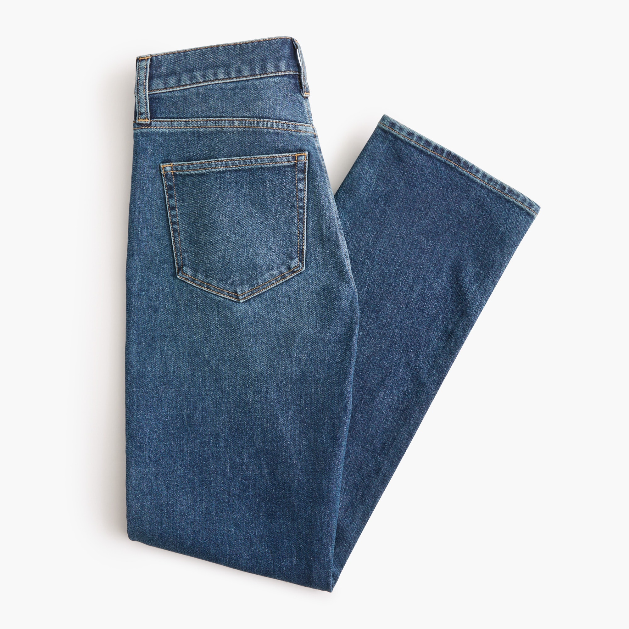 Mid-rise straight jean in all-day stretch