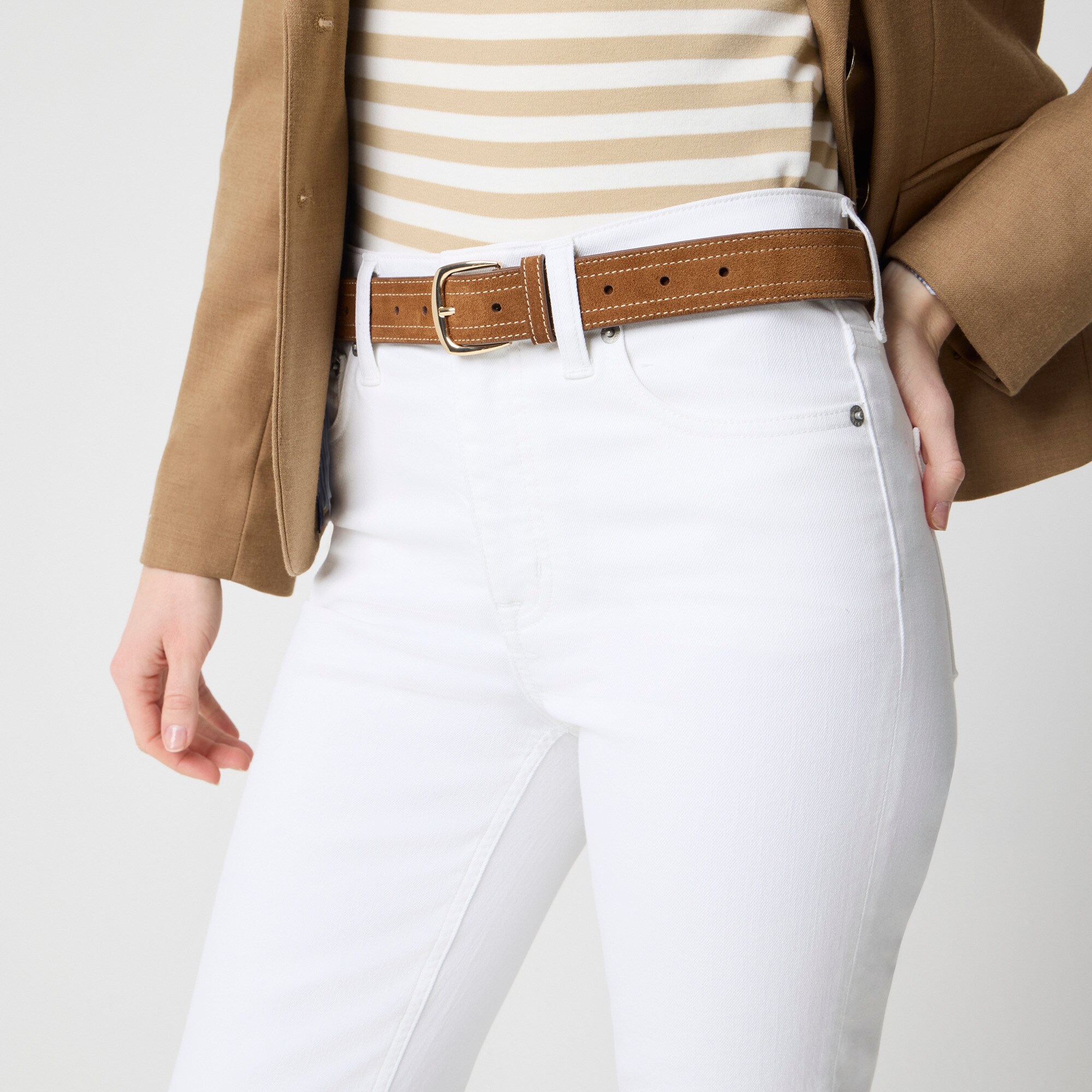 Mid-rise straight jean in all-day stretch