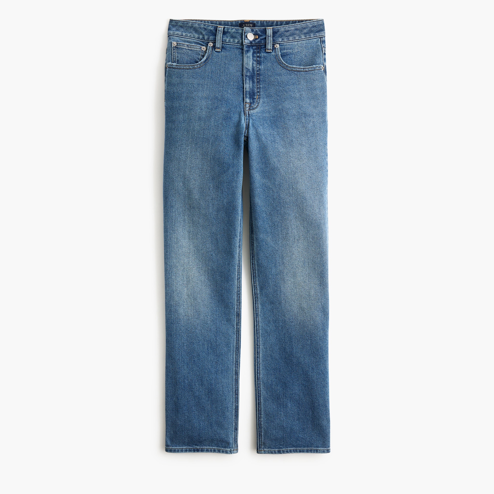 Curvy mid-rise straight jean in all-day stretch