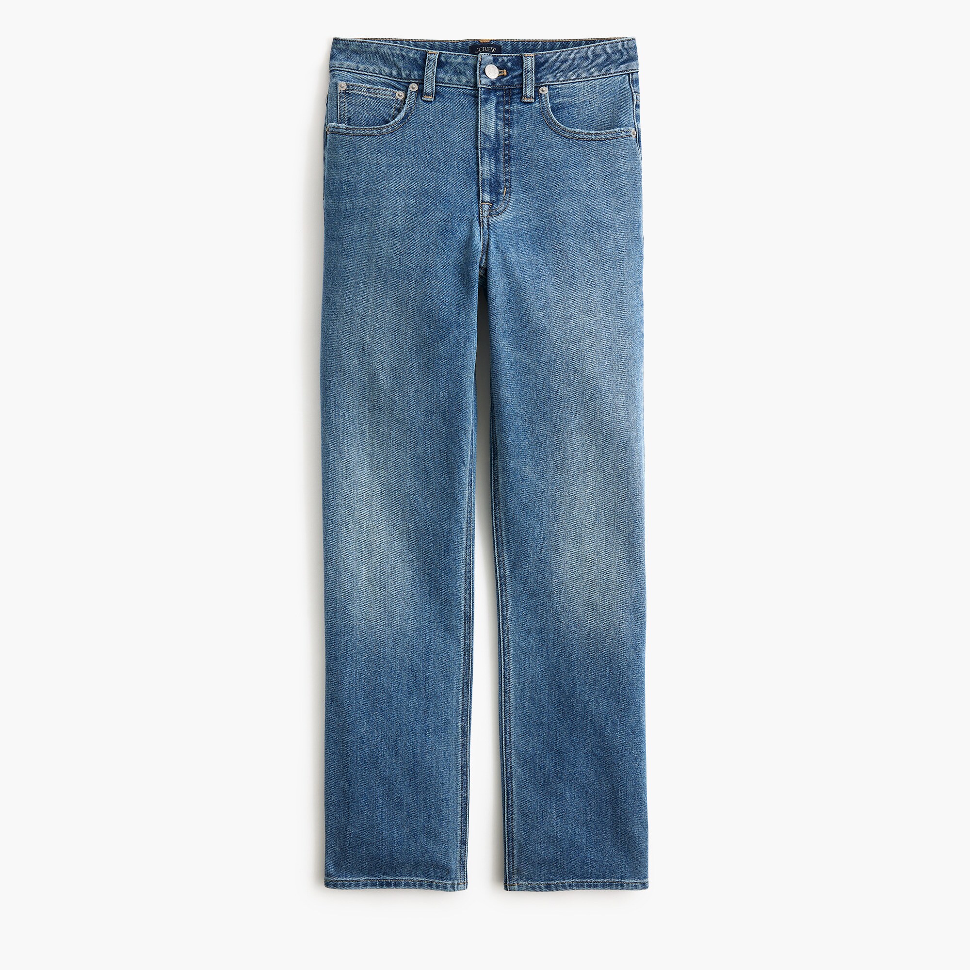 Curvy mid-rise straight jean in all-day stretch
